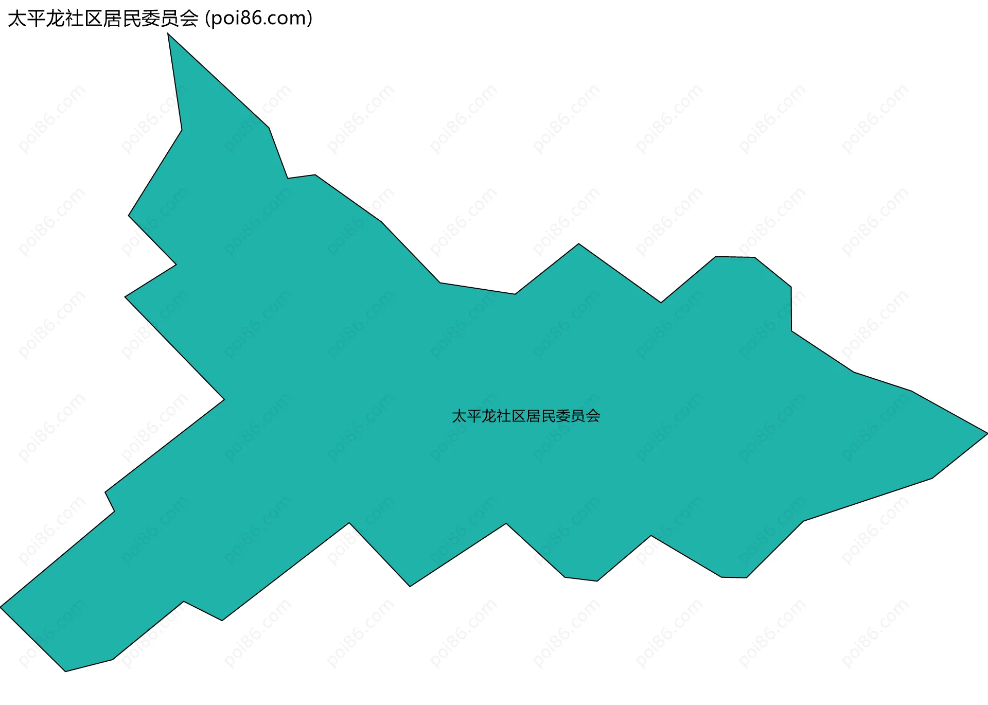 太平龙社区居民委员会边界地图