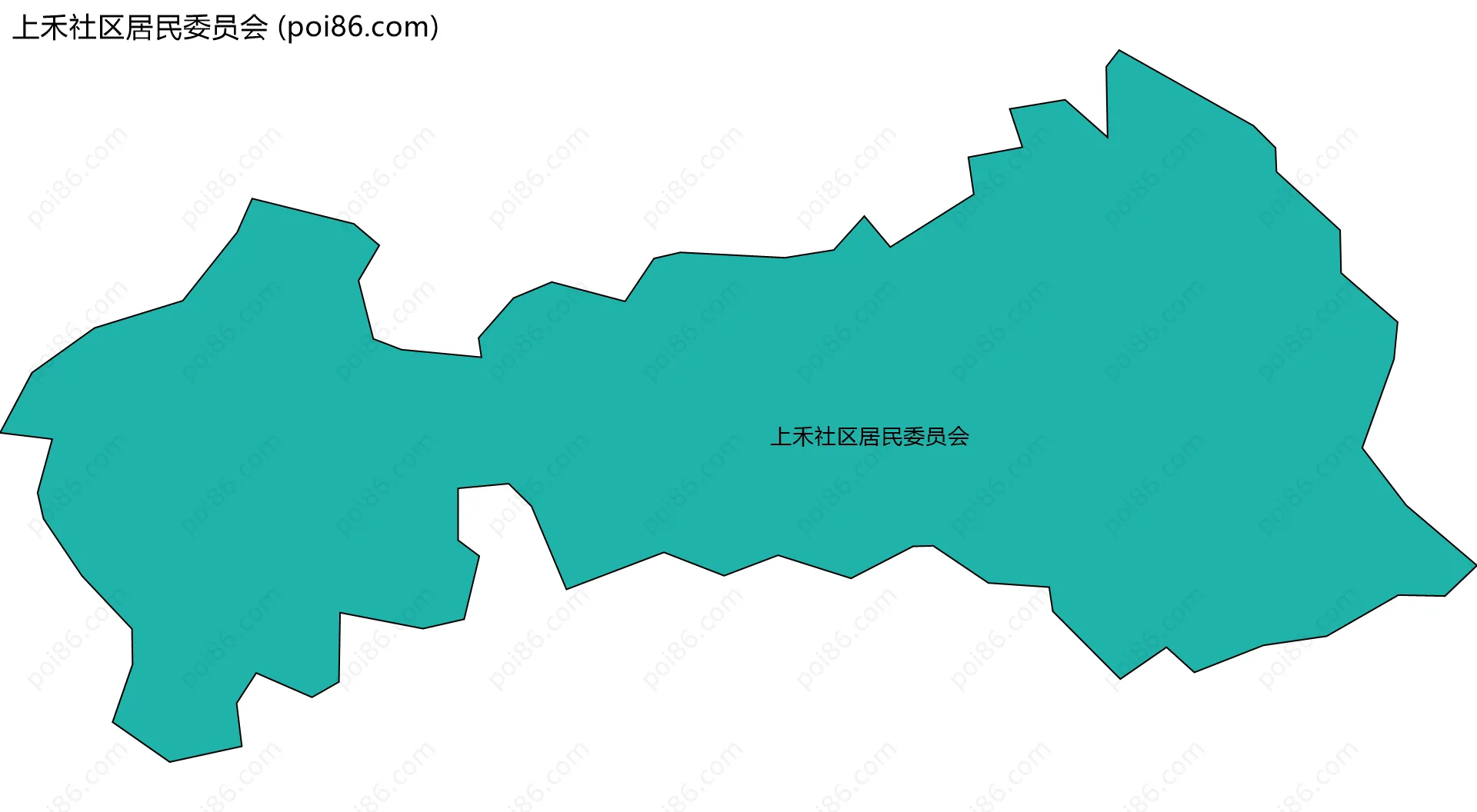 上禾社区居民委员会边界地图