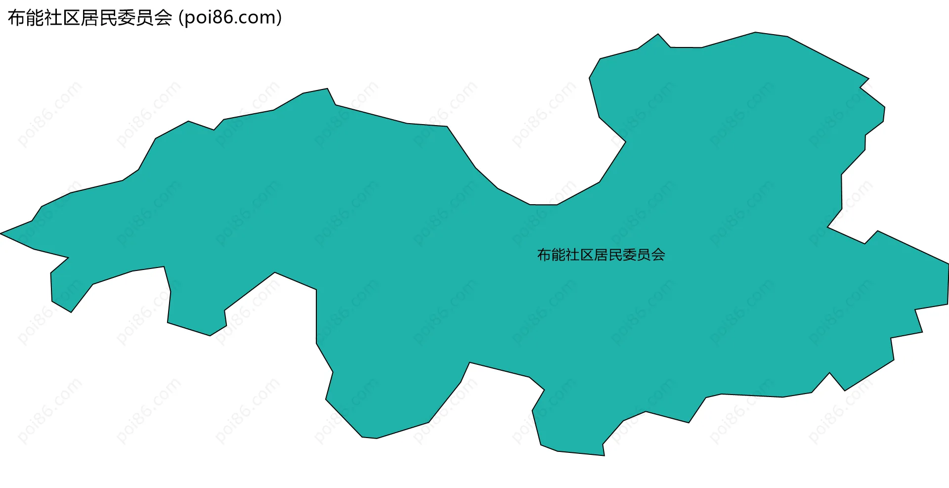 布能社区居民委员会边界地图