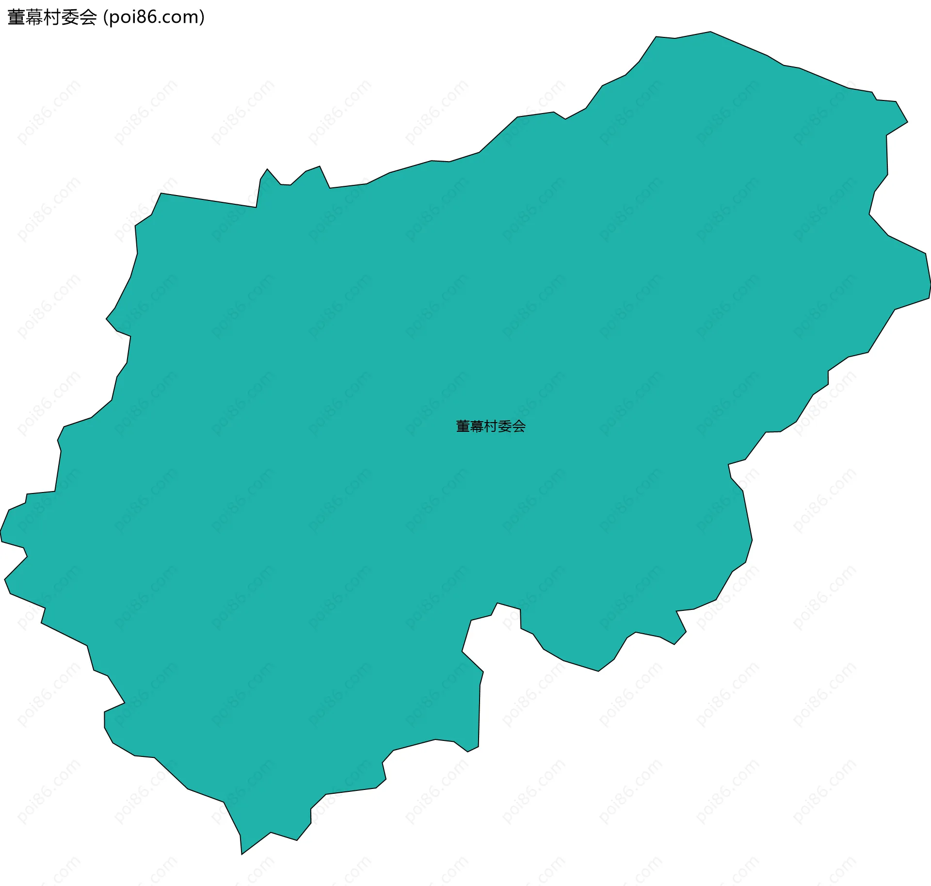 董幕村委会边界地图