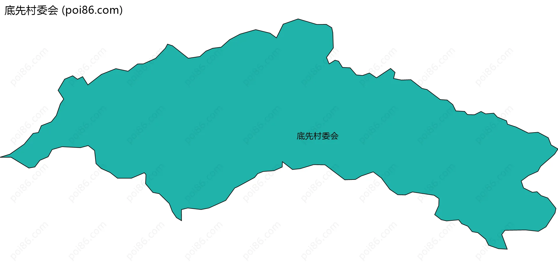 底先村委会边界地图