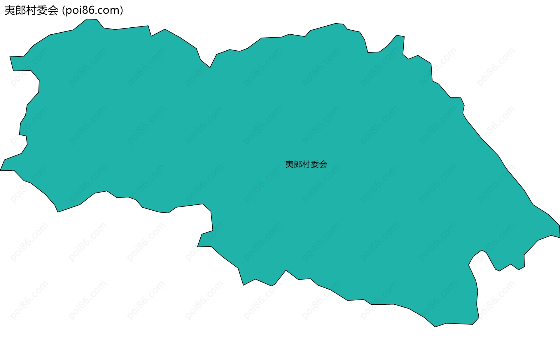 夷郎村委会边界地图