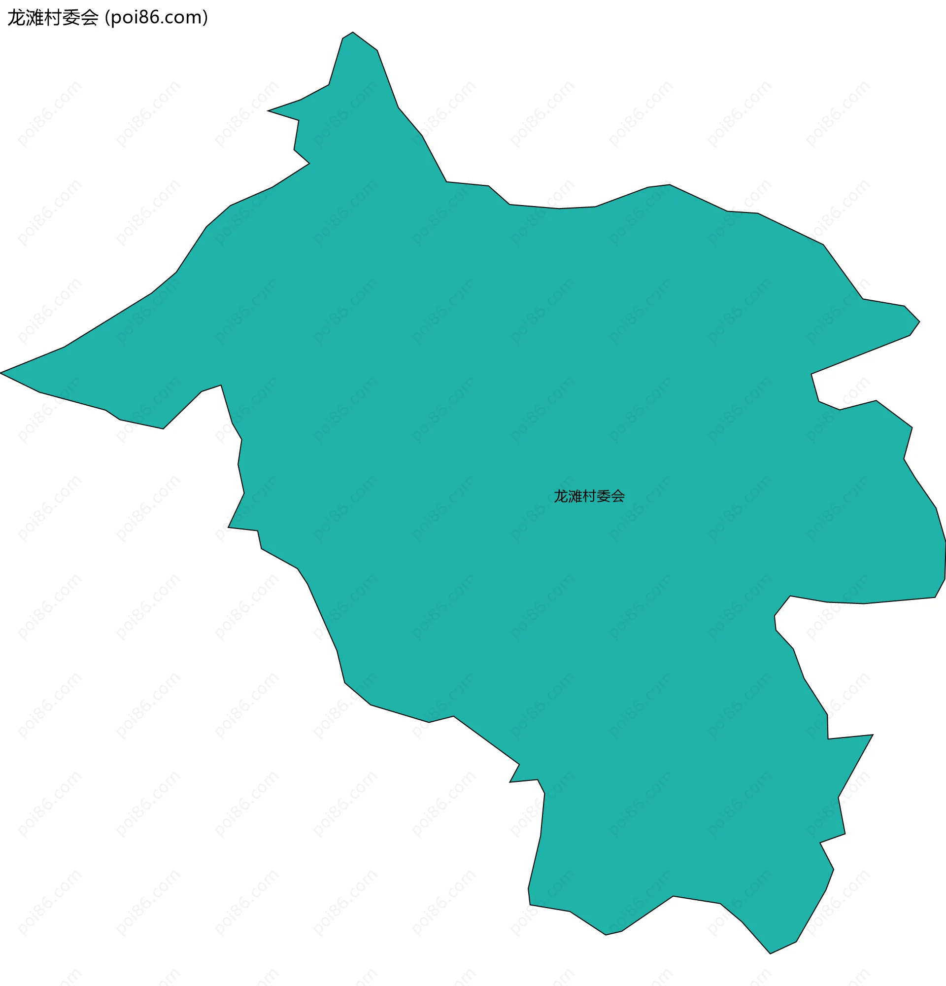 龙滩村委会边界地图