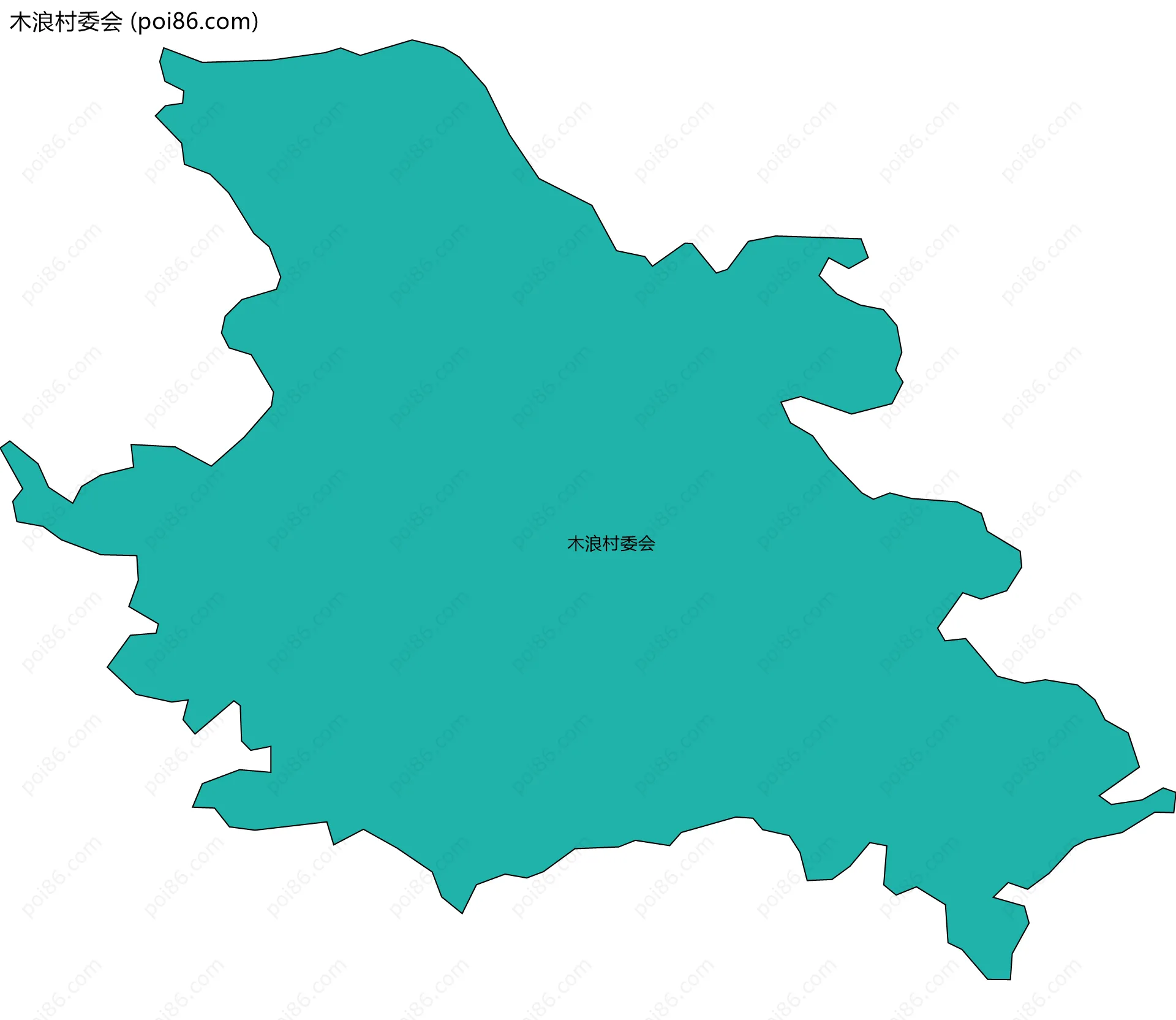木浪村委会边界地图
