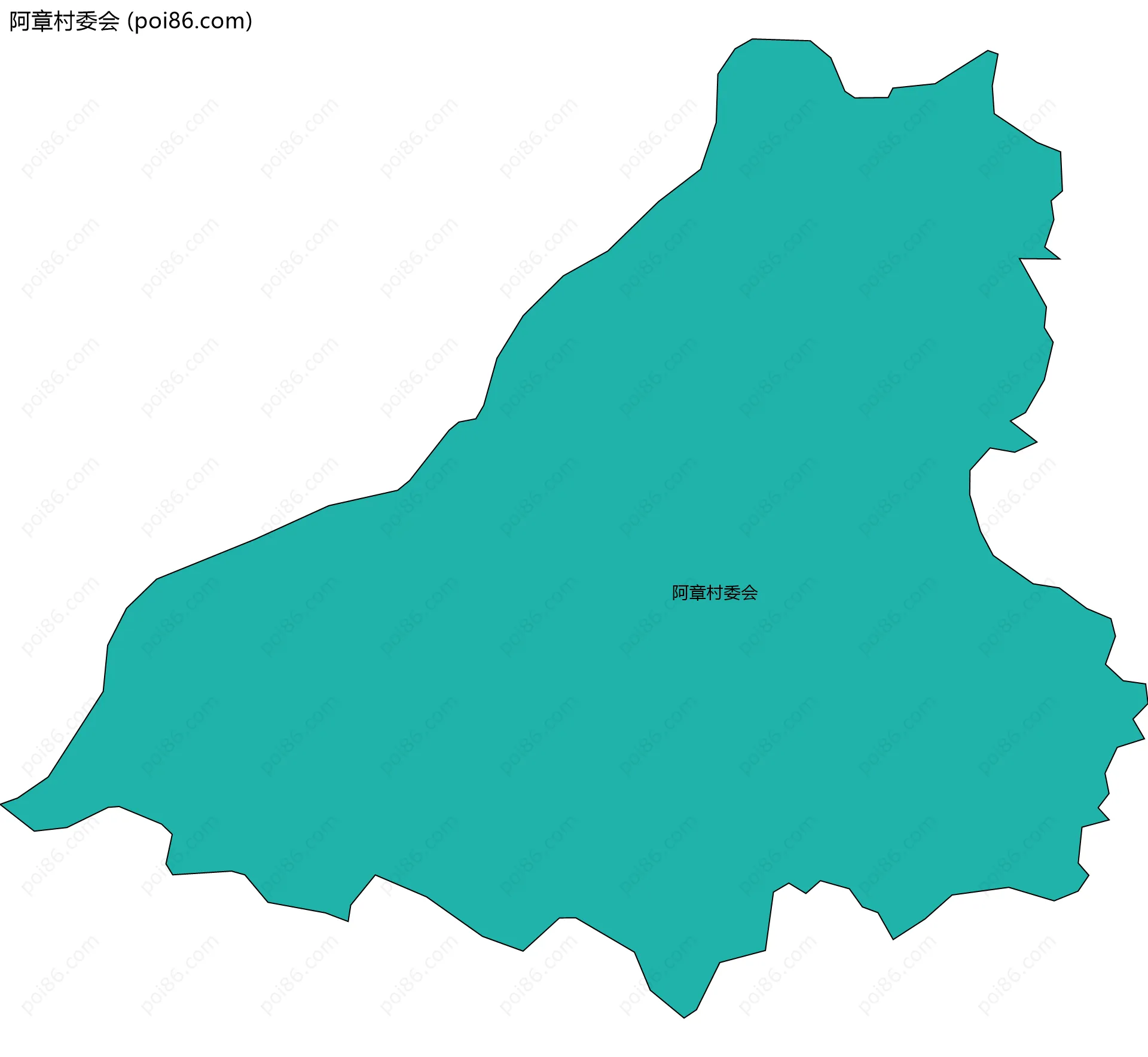 阿章村委会边界地图