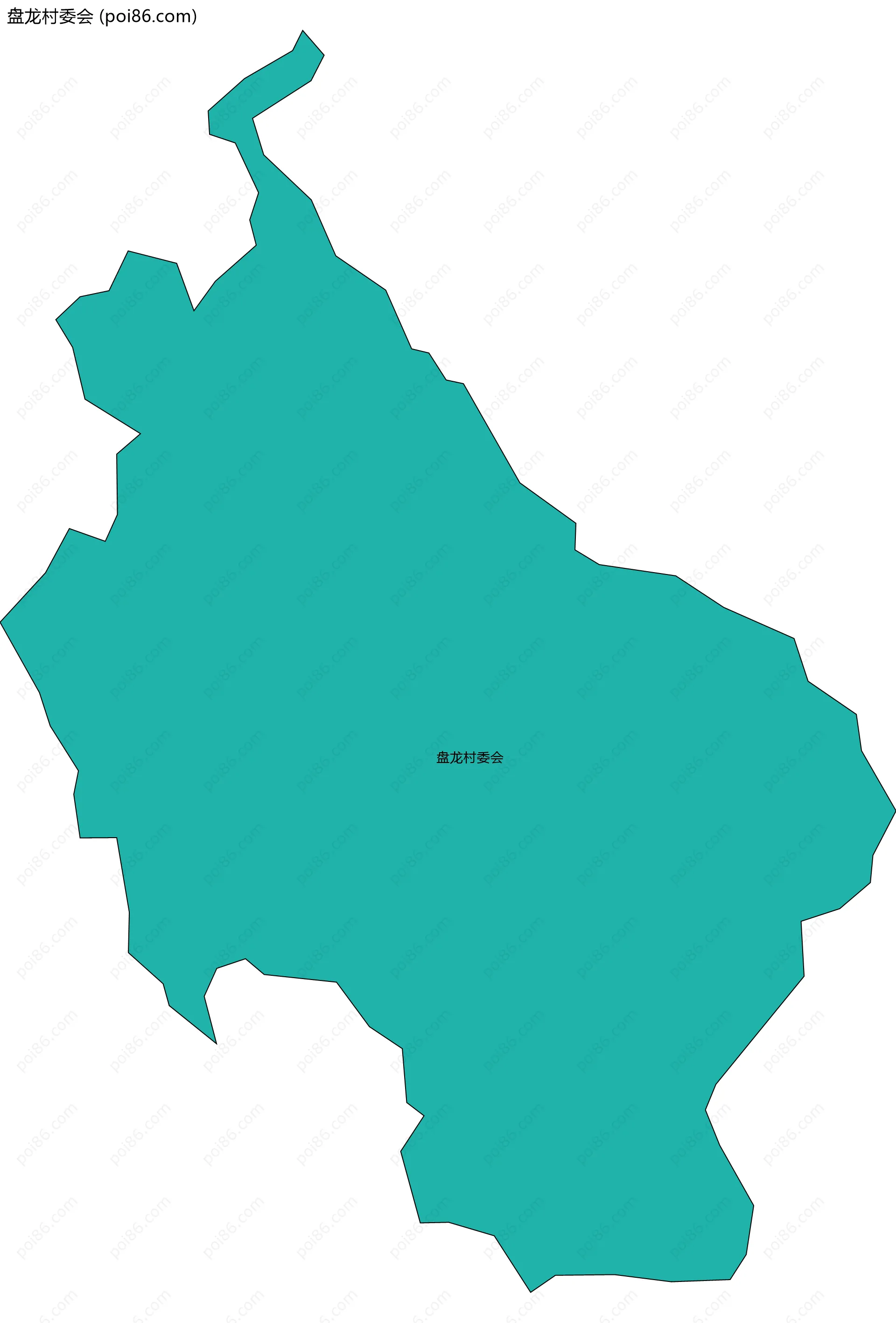 盘龙村委会边界地图