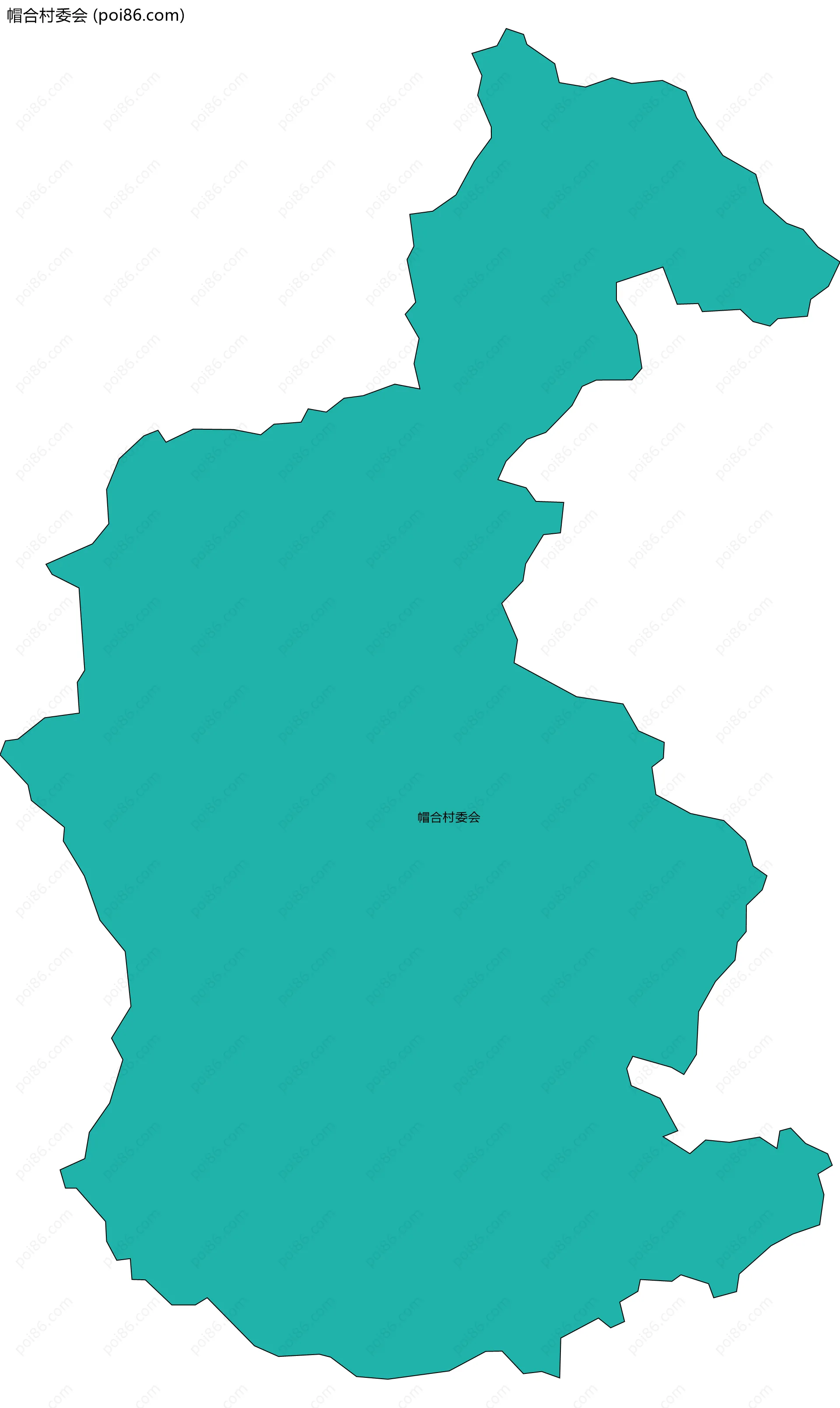 帽合村委会边界地图