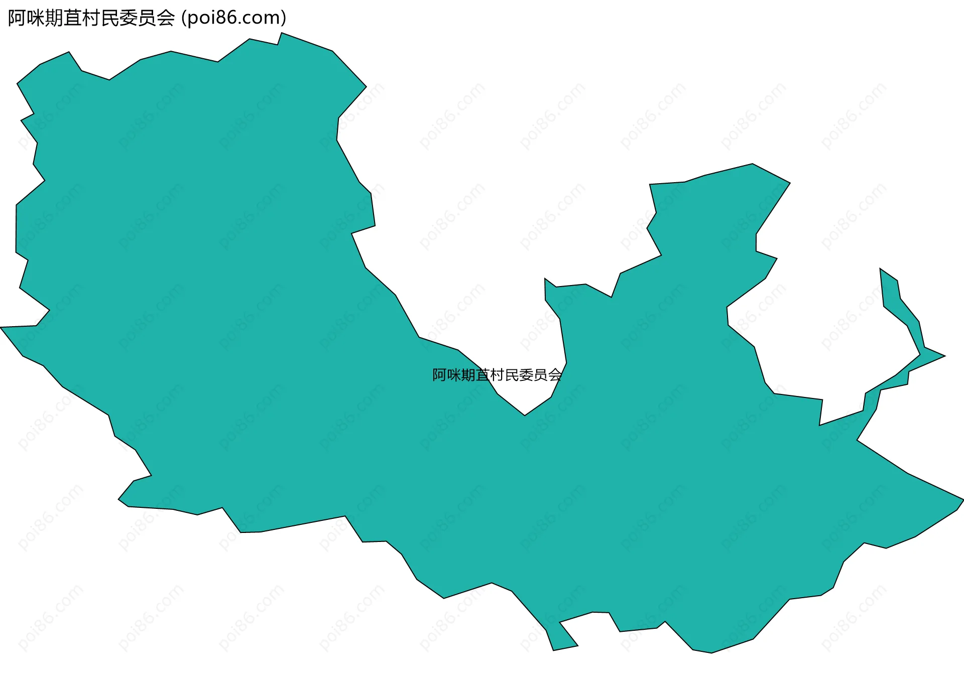 阿咪期苴村民委员会边界地图