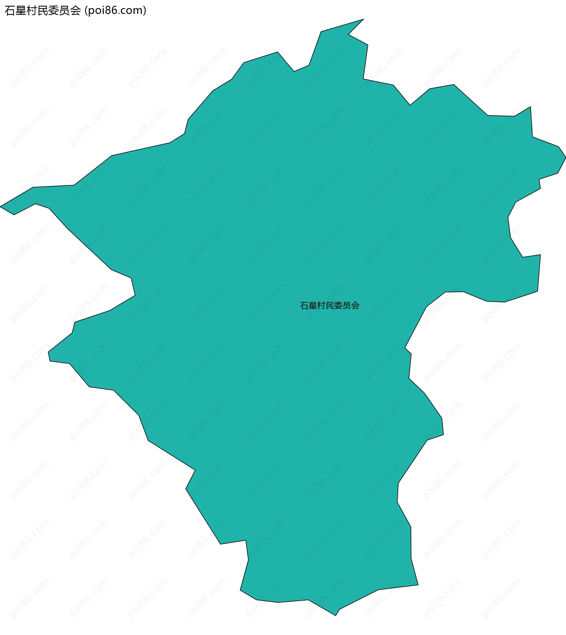 石星村民委员会边界地图