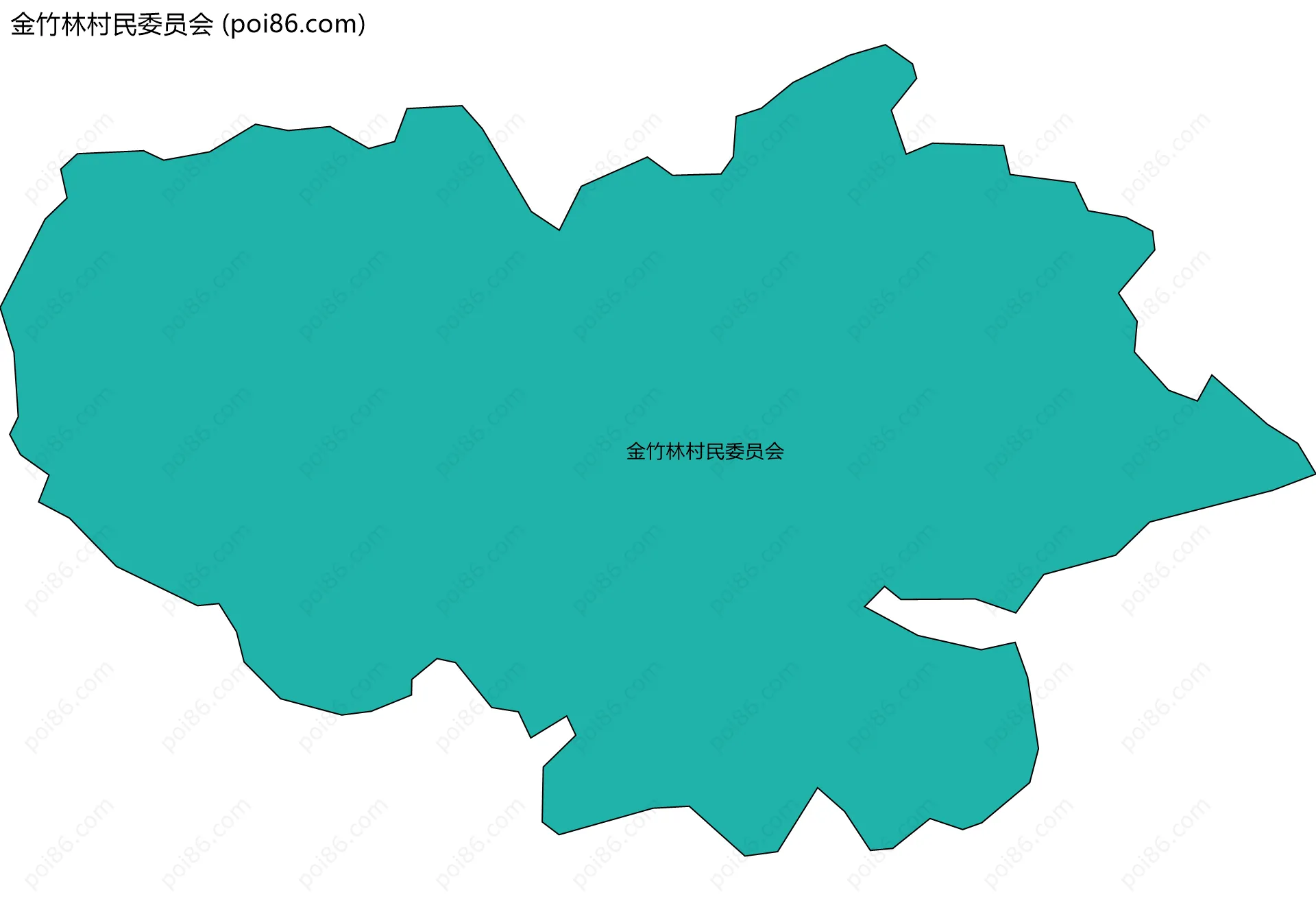 金竹林村民委员会边界地图