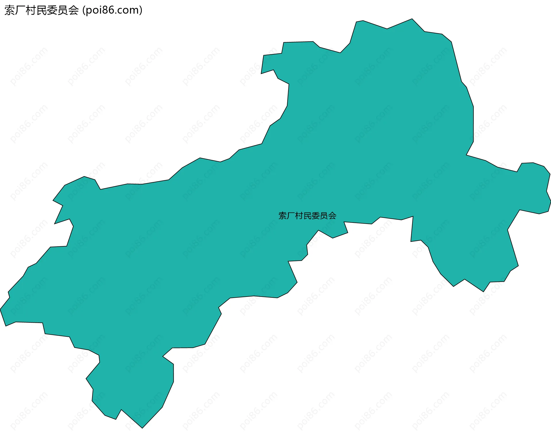 索厂村民委员会边界地图