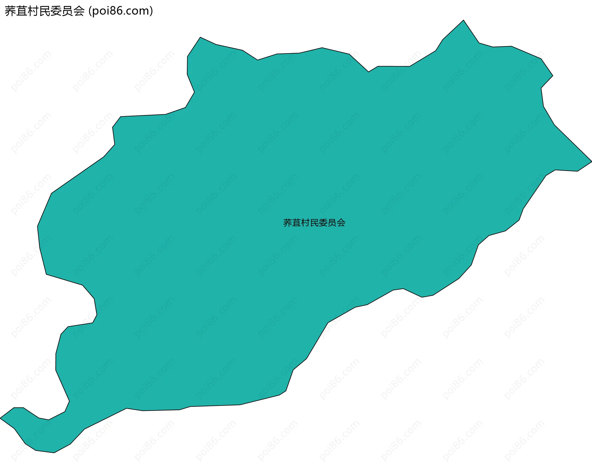 荞苴村民委员会边界地图