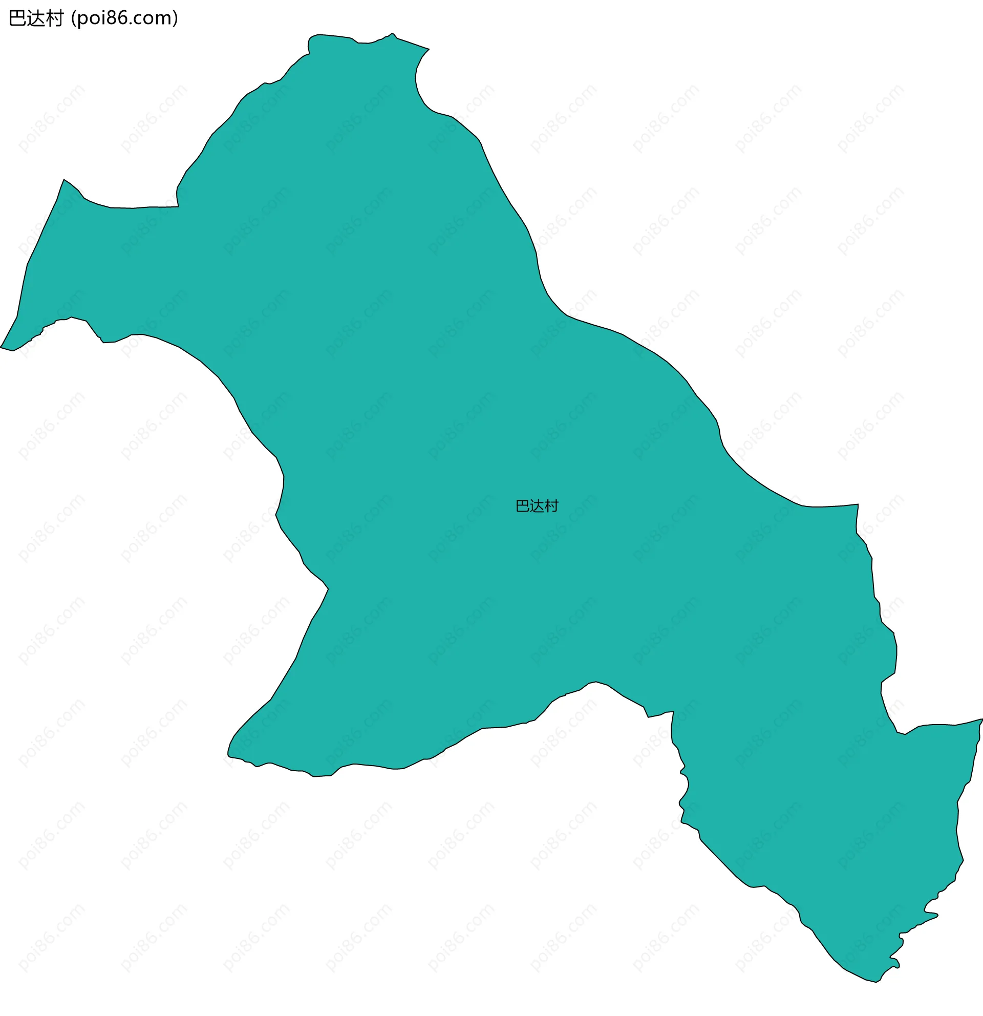 巴达村边界地图