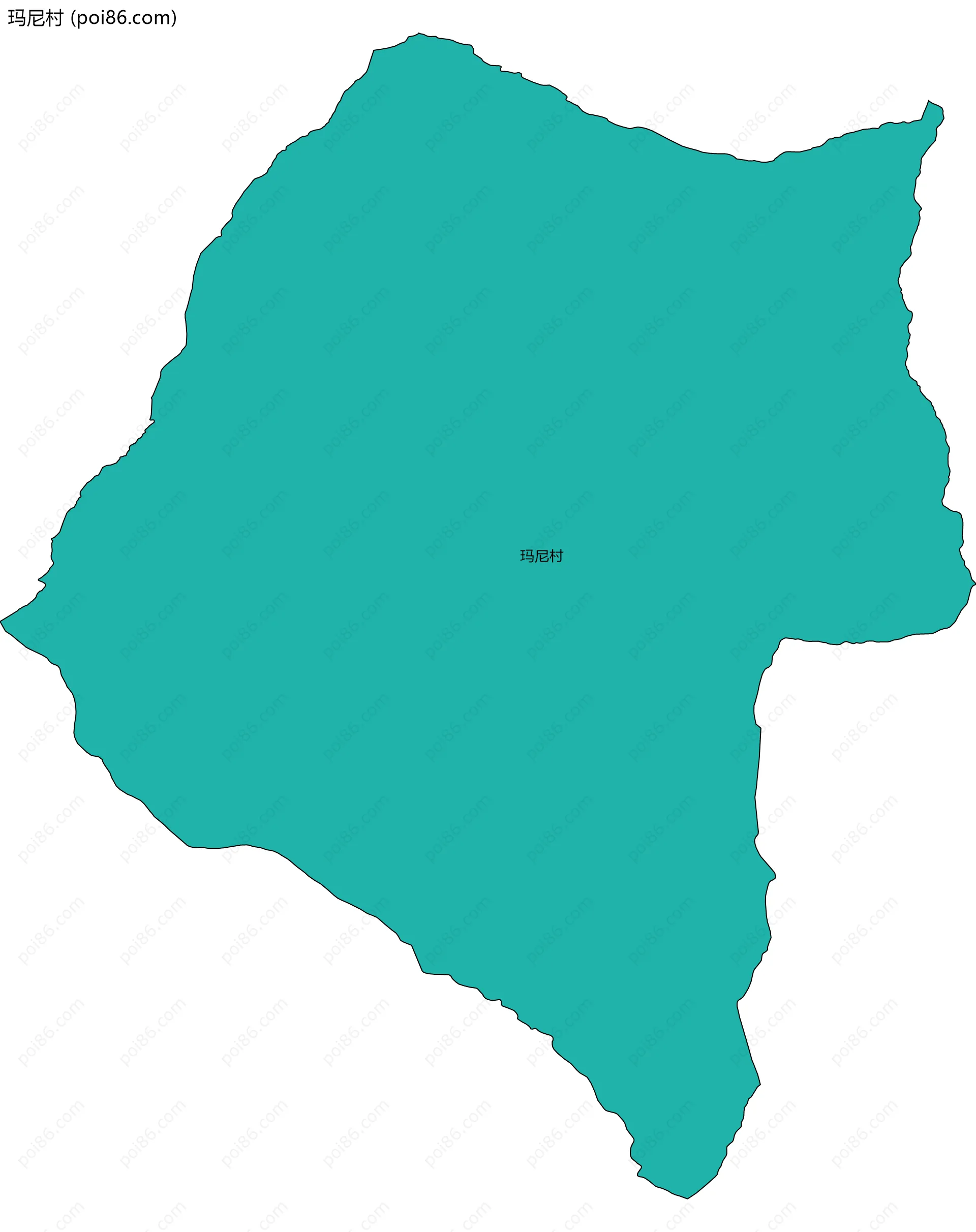 玛尼村边界地图