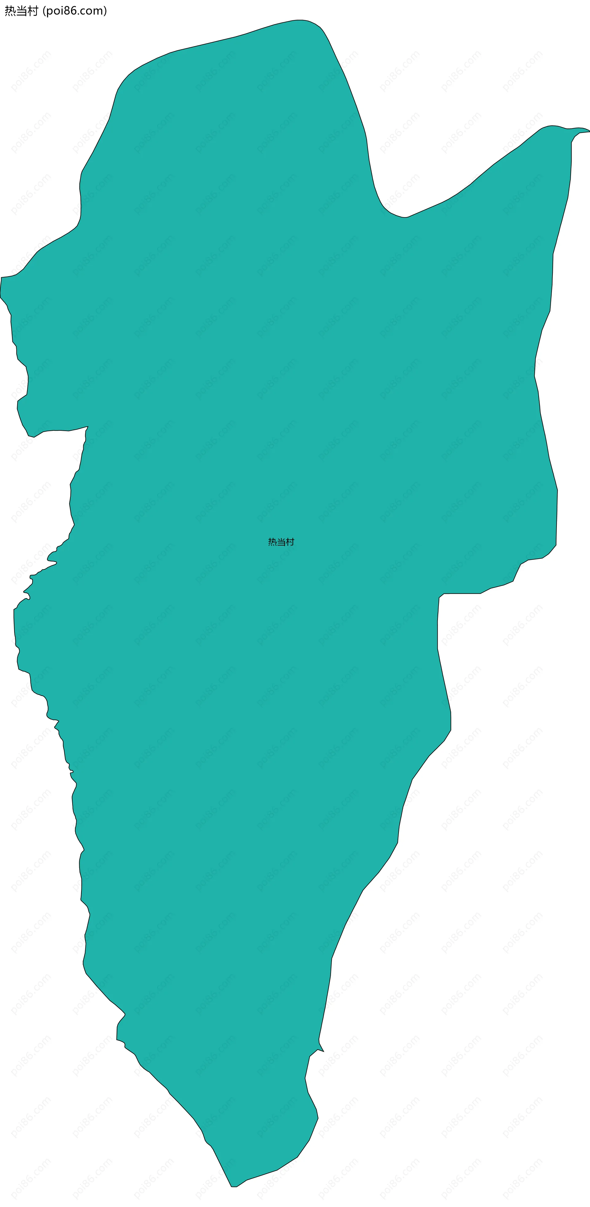 热当村边界地图