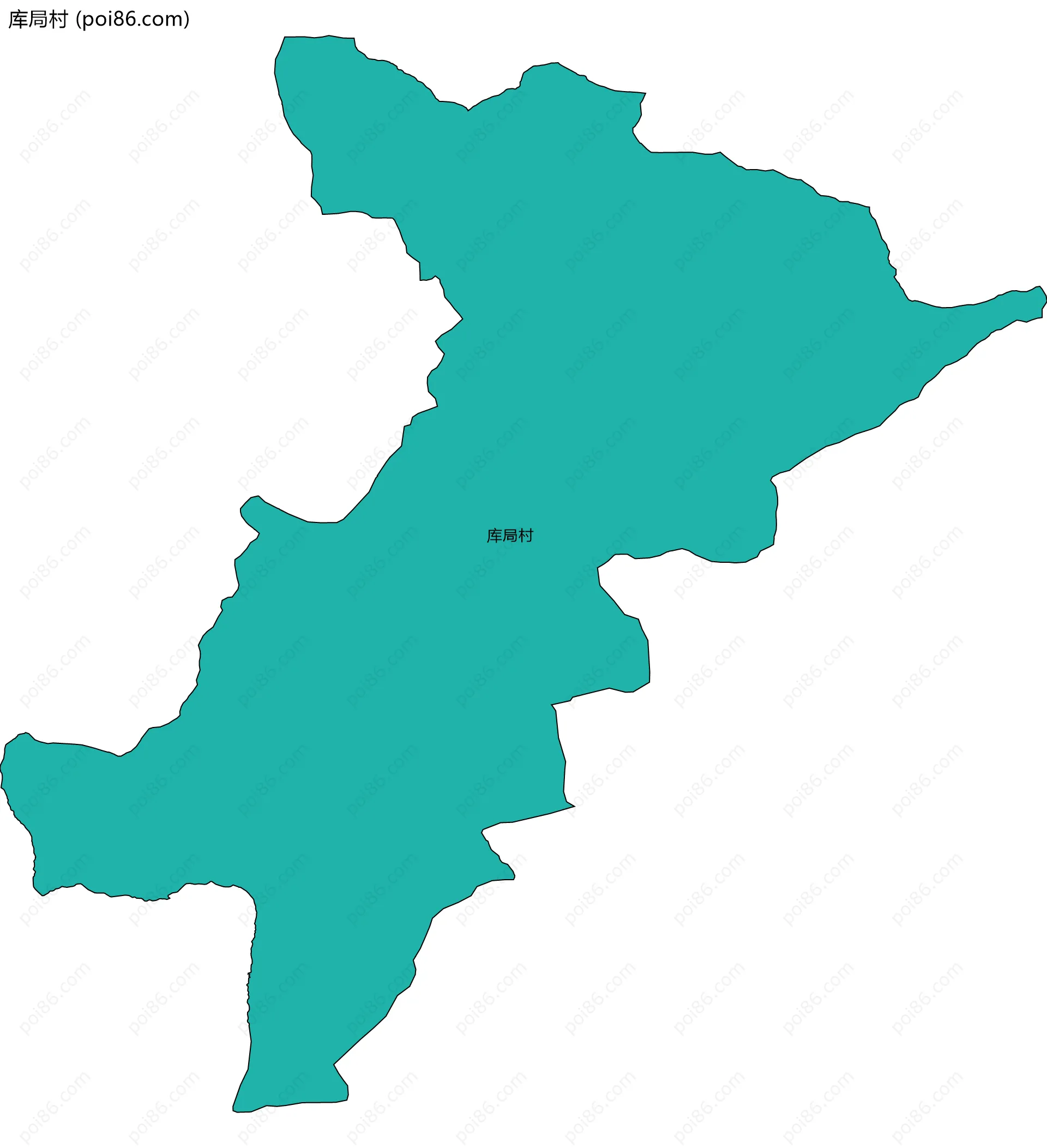 库局村边界地图