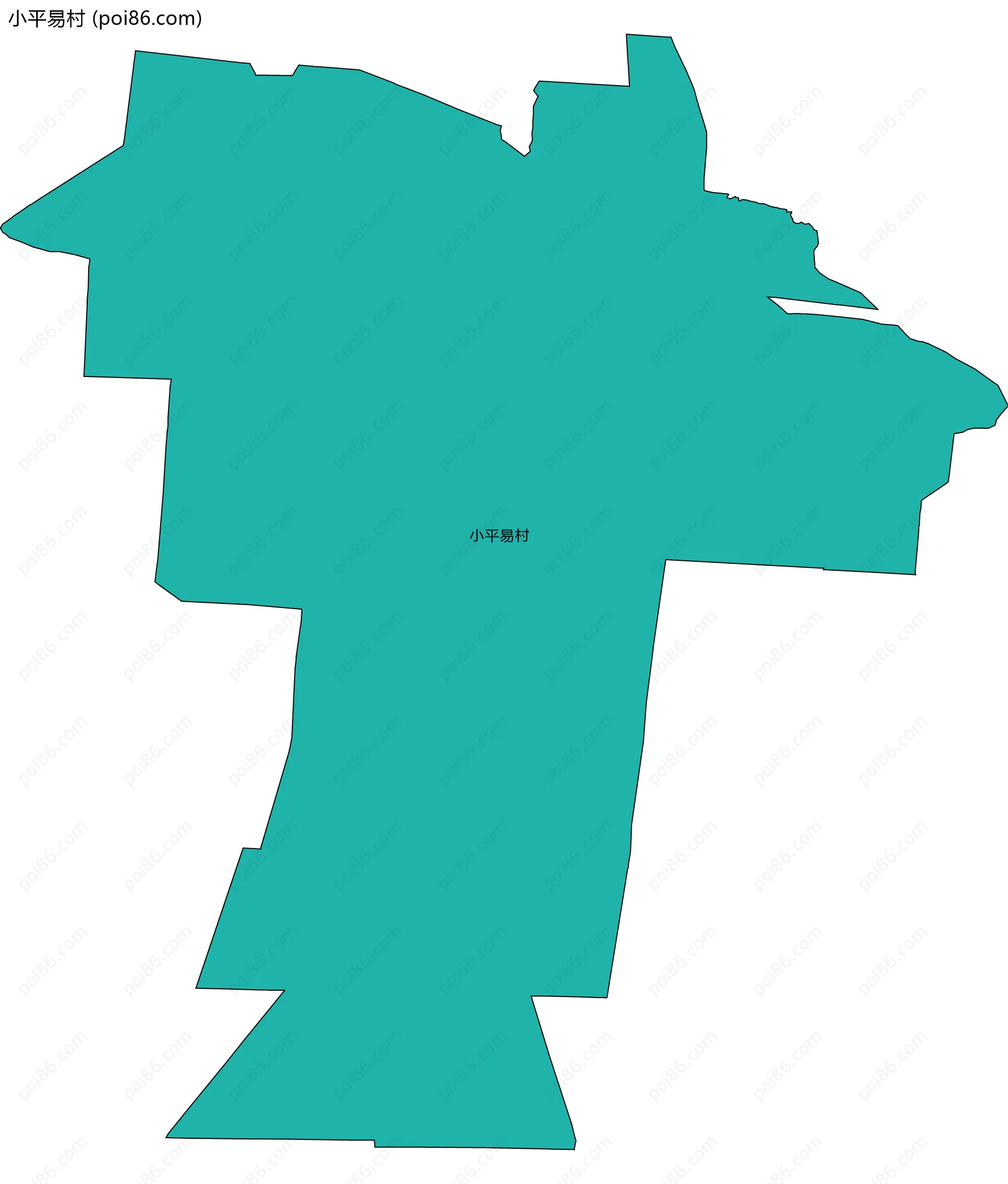 小平易村边界地图