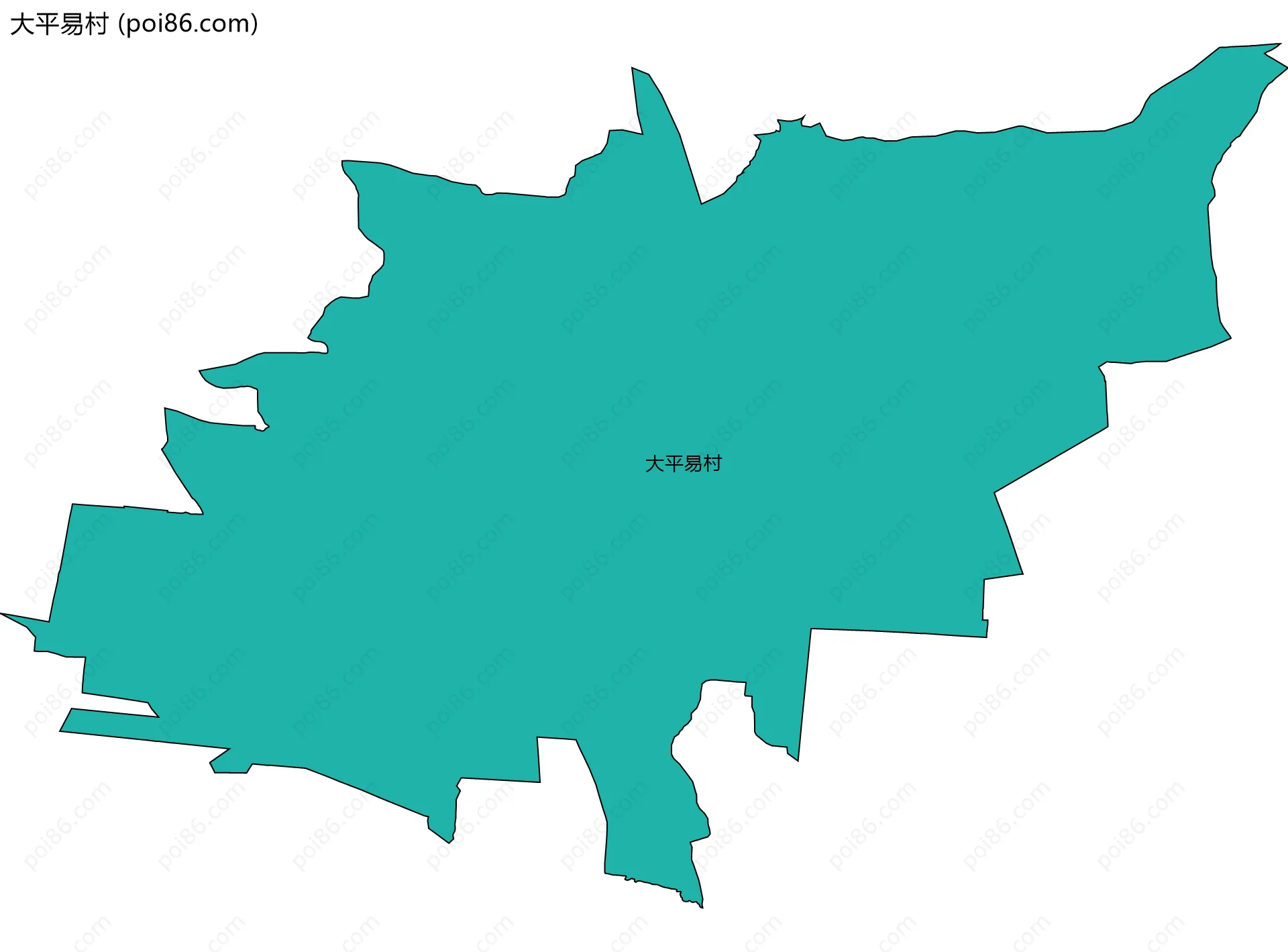 大平易村边界地图