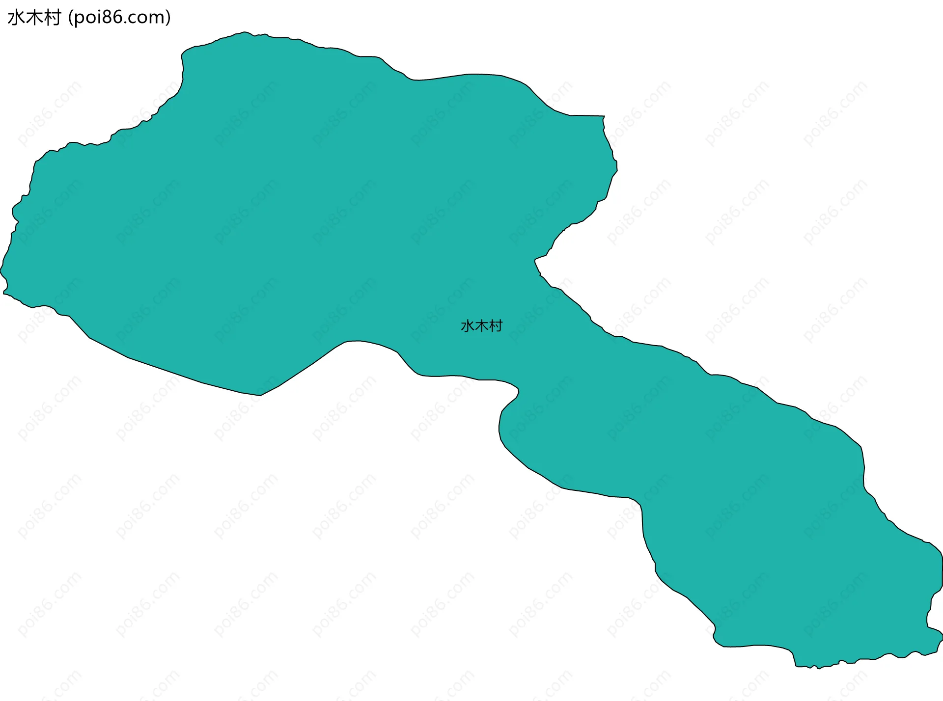 水木村边界地图