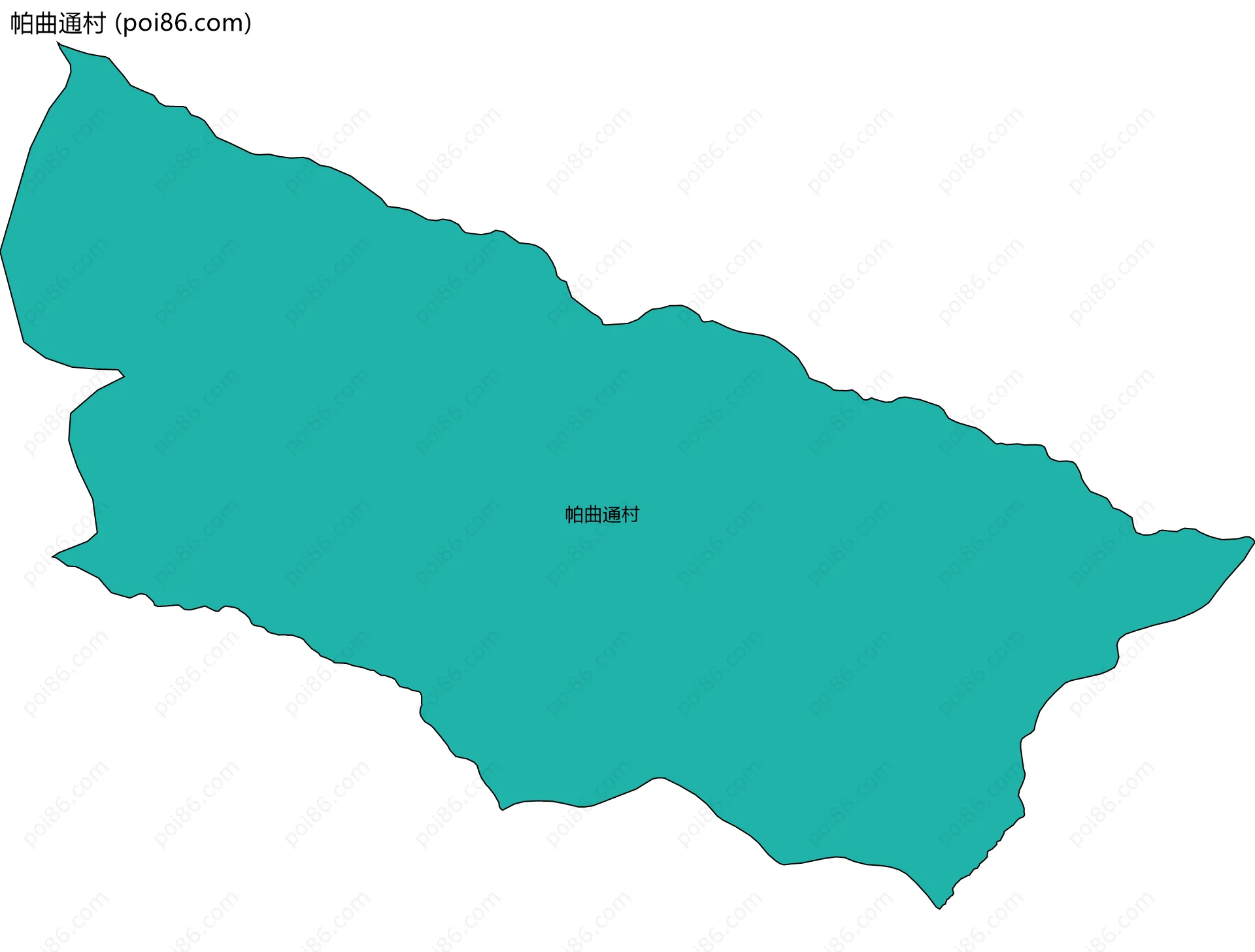 帕曲通村边界地图