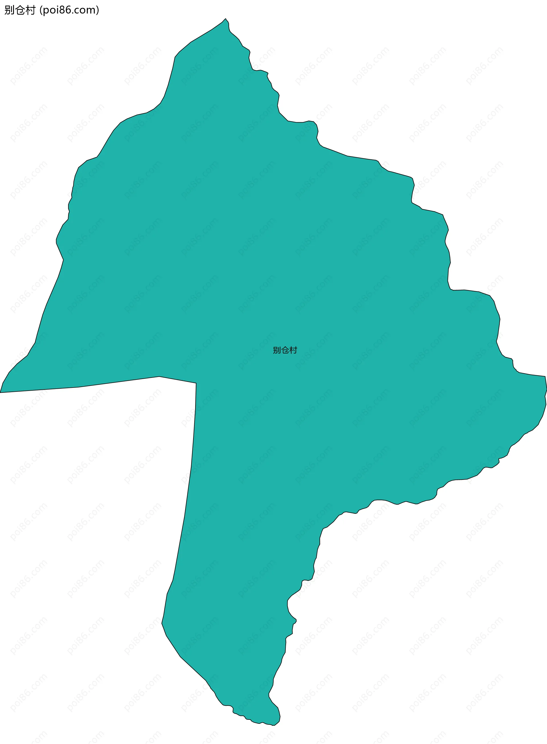 别仓村边界地图
