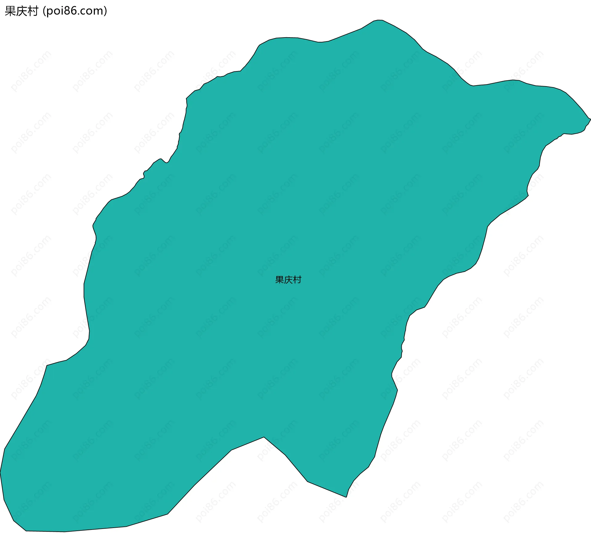 果庆村边界地图