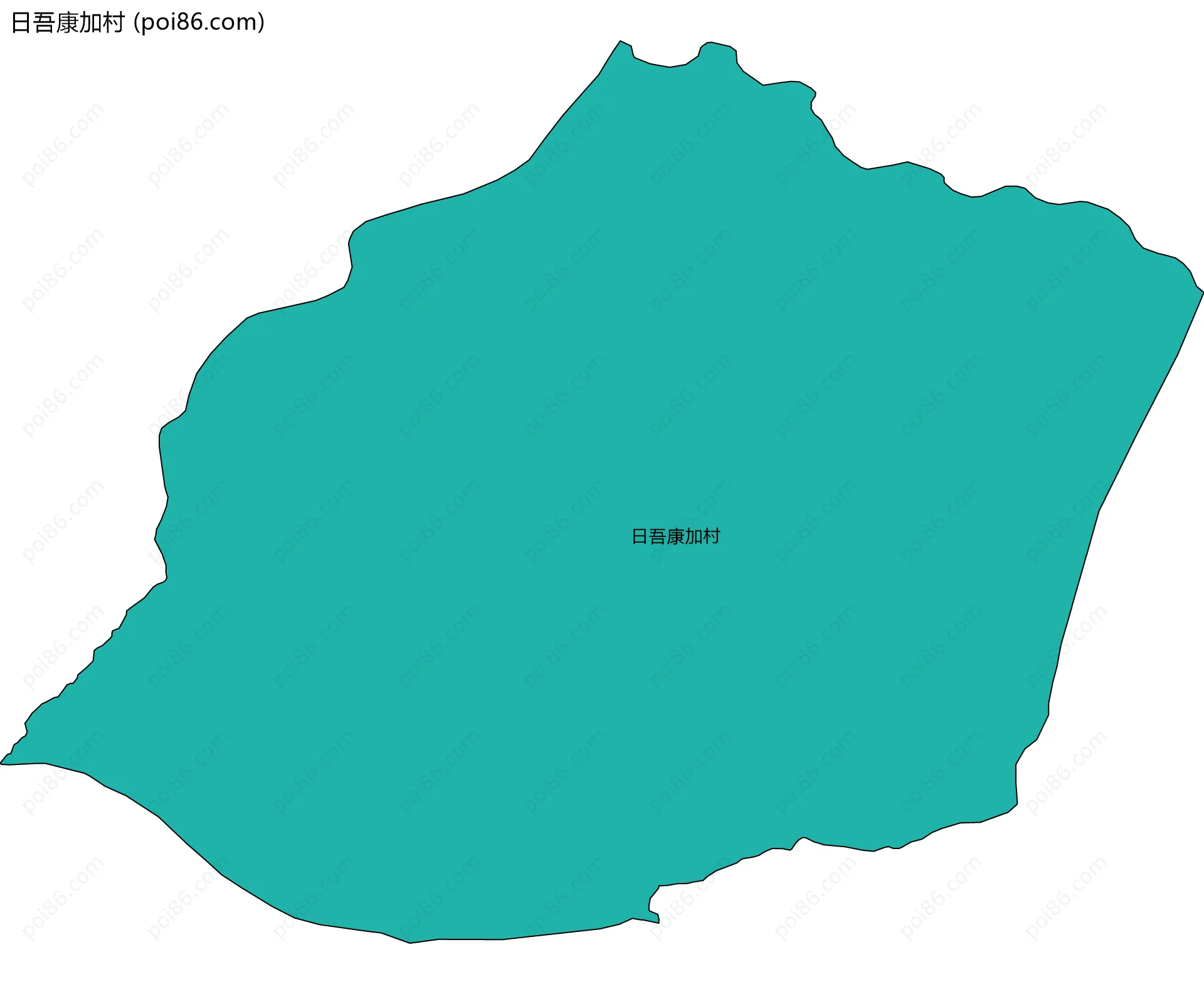 日吾康加村边界地图