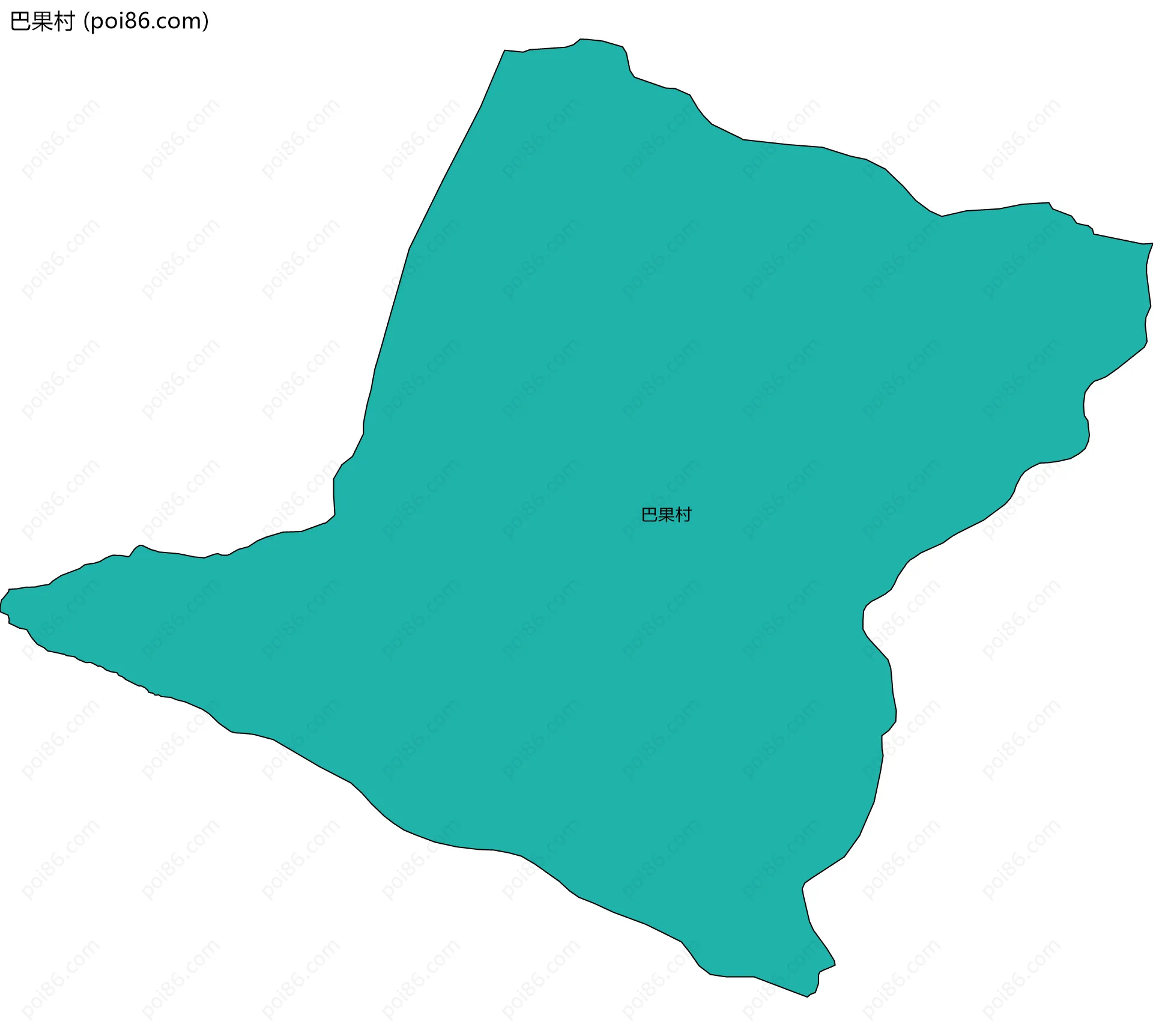 巴果村边界地图