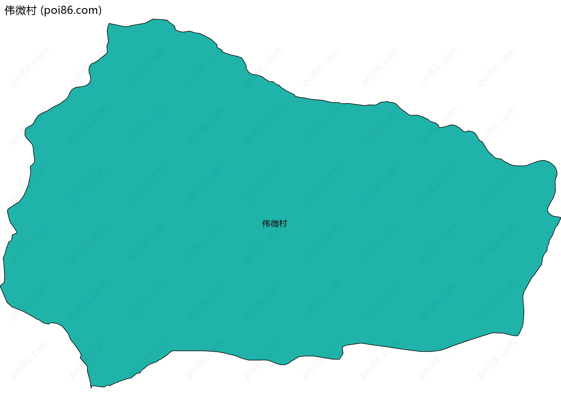 伟微村边界地图