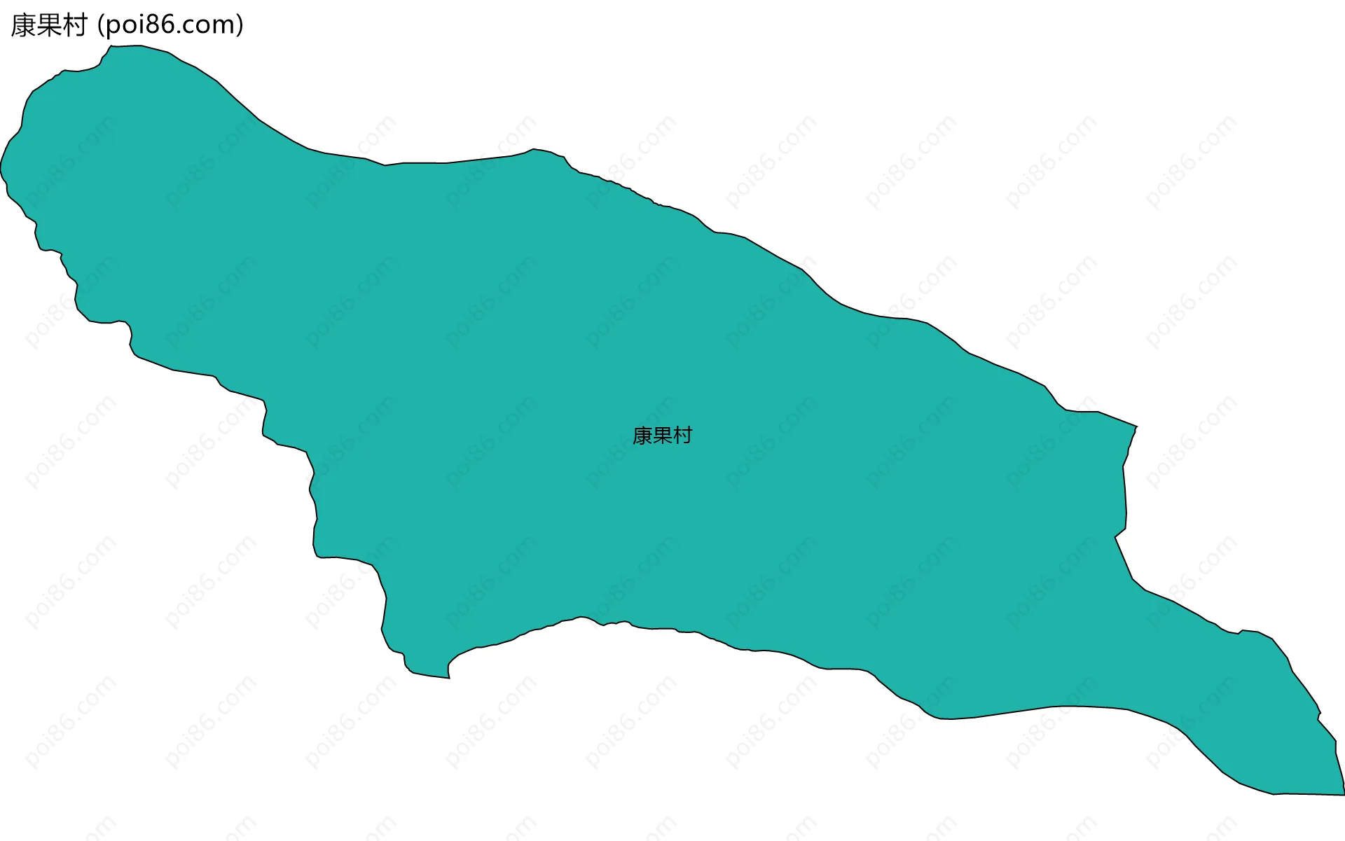 康果村边界地图