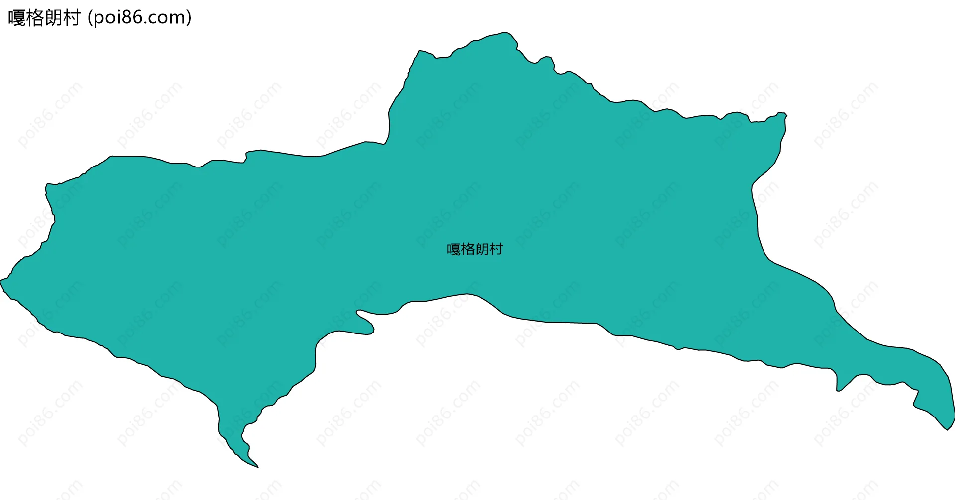 嘎格朗村边界地图