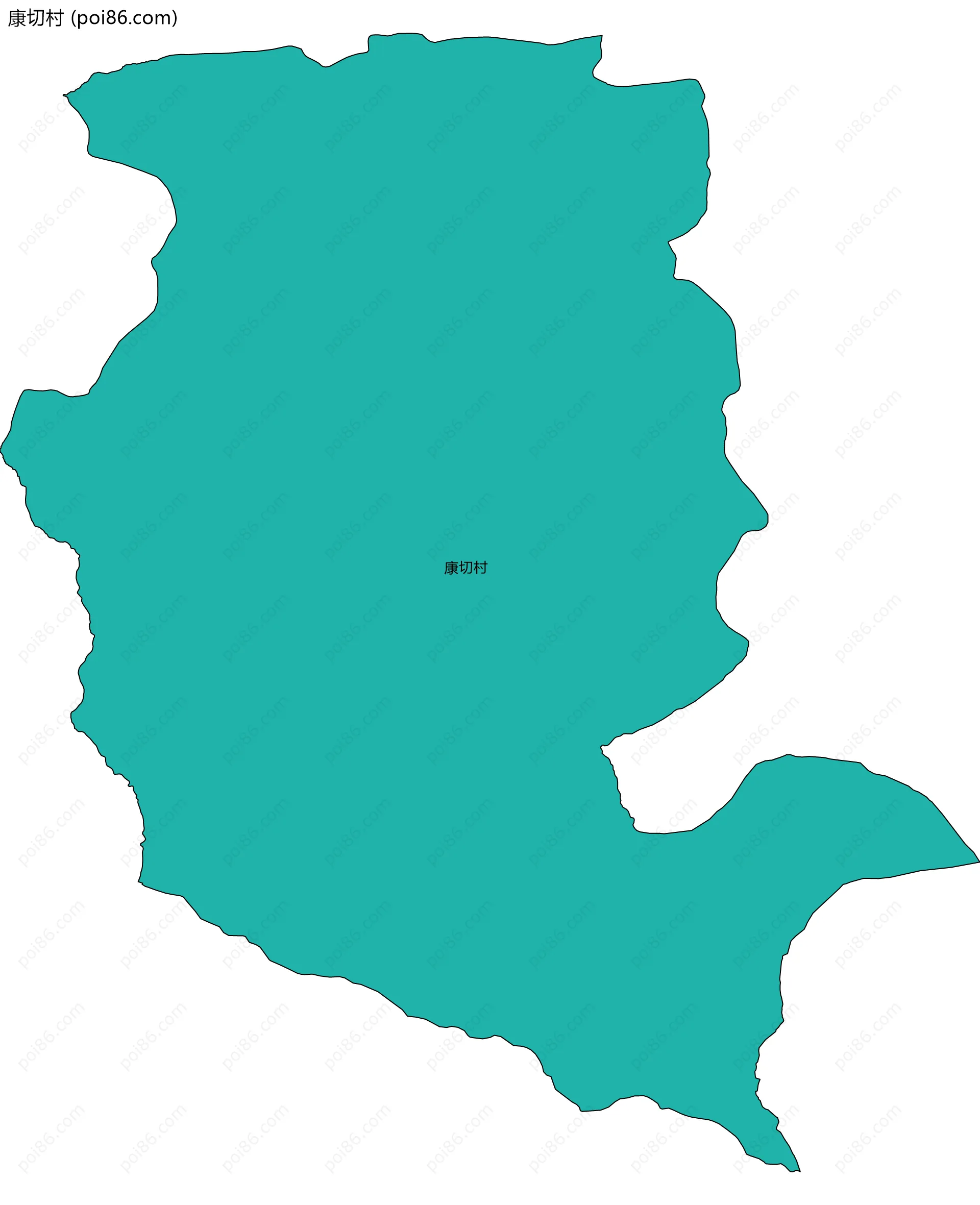 康切村边界地图