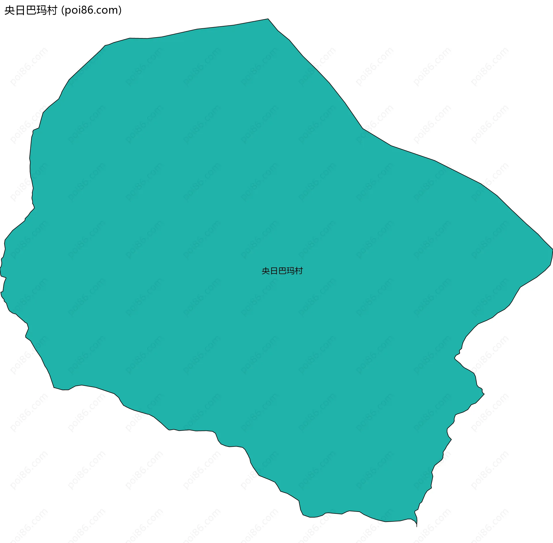 央日巴玛村边界地图