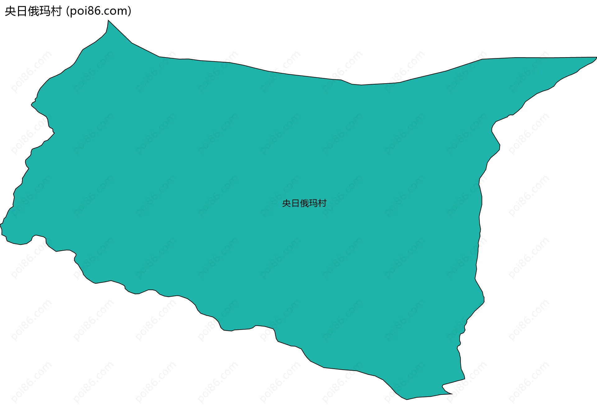 央日俄玛村边界地图