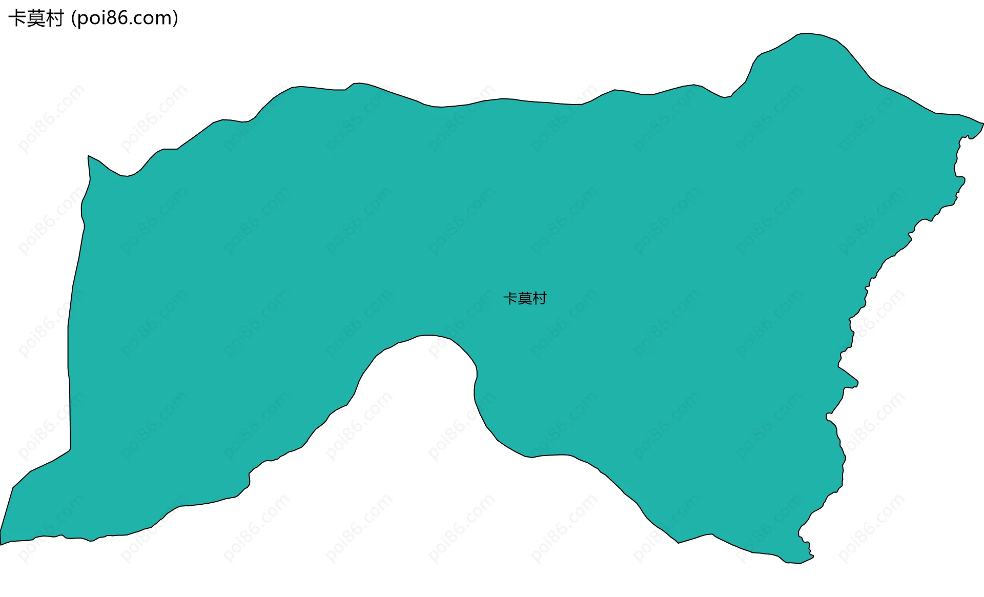 卡莫村边界地图