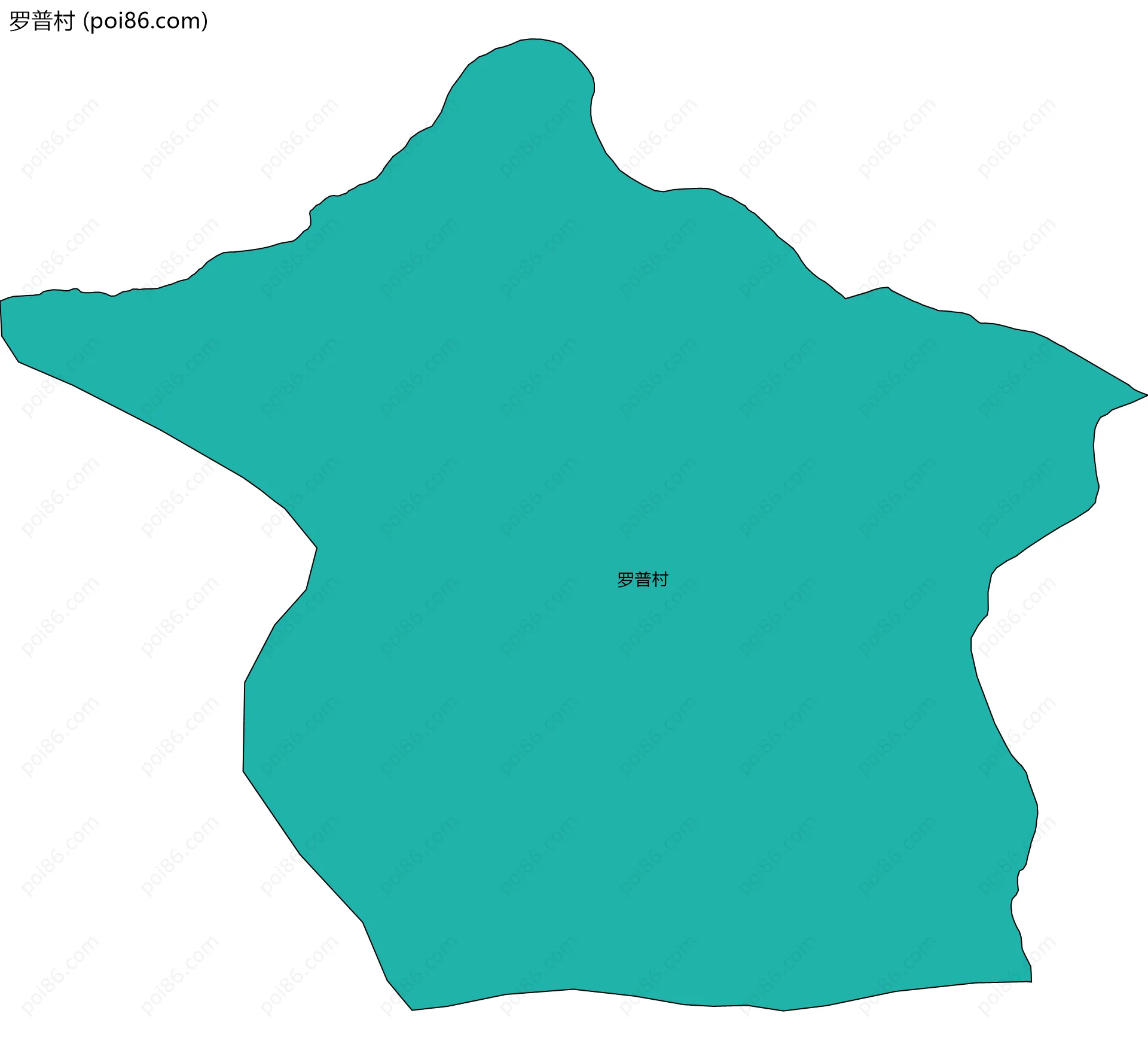 罗普村边界地图