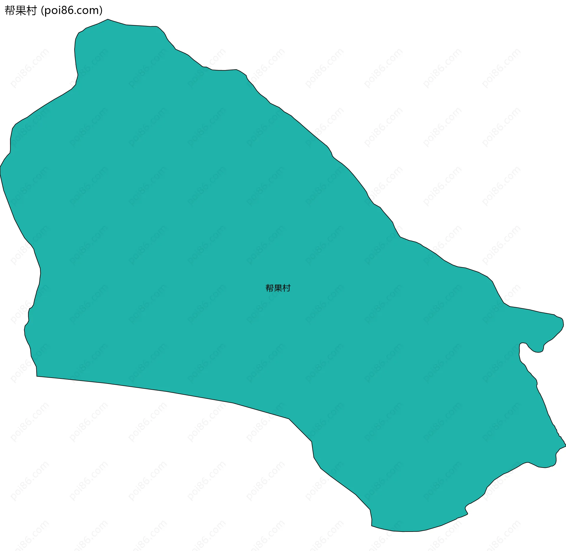 帮果村边界地图