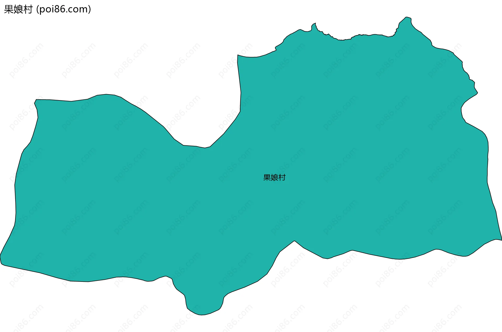 果娘村边界地图