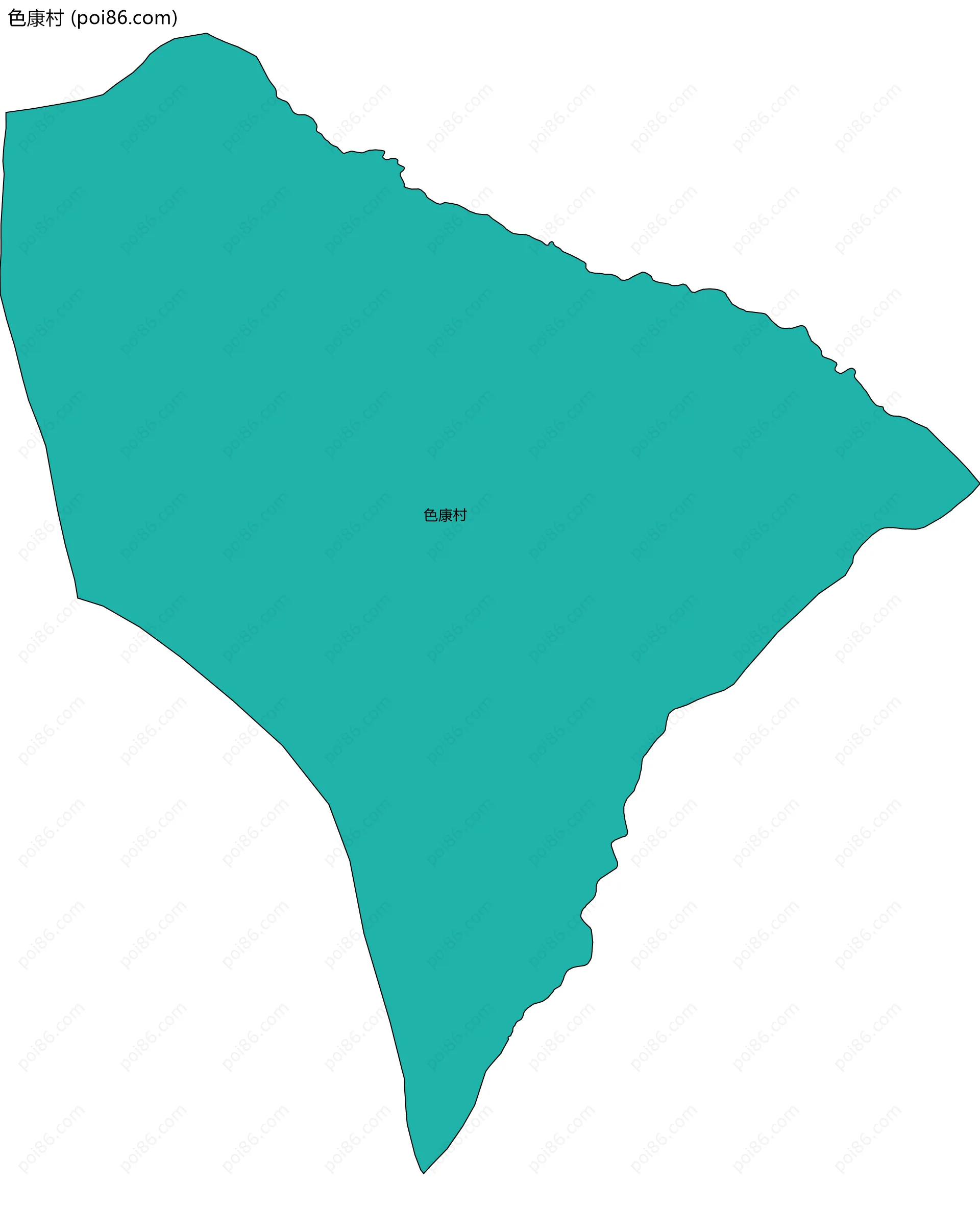 色康村边界地图