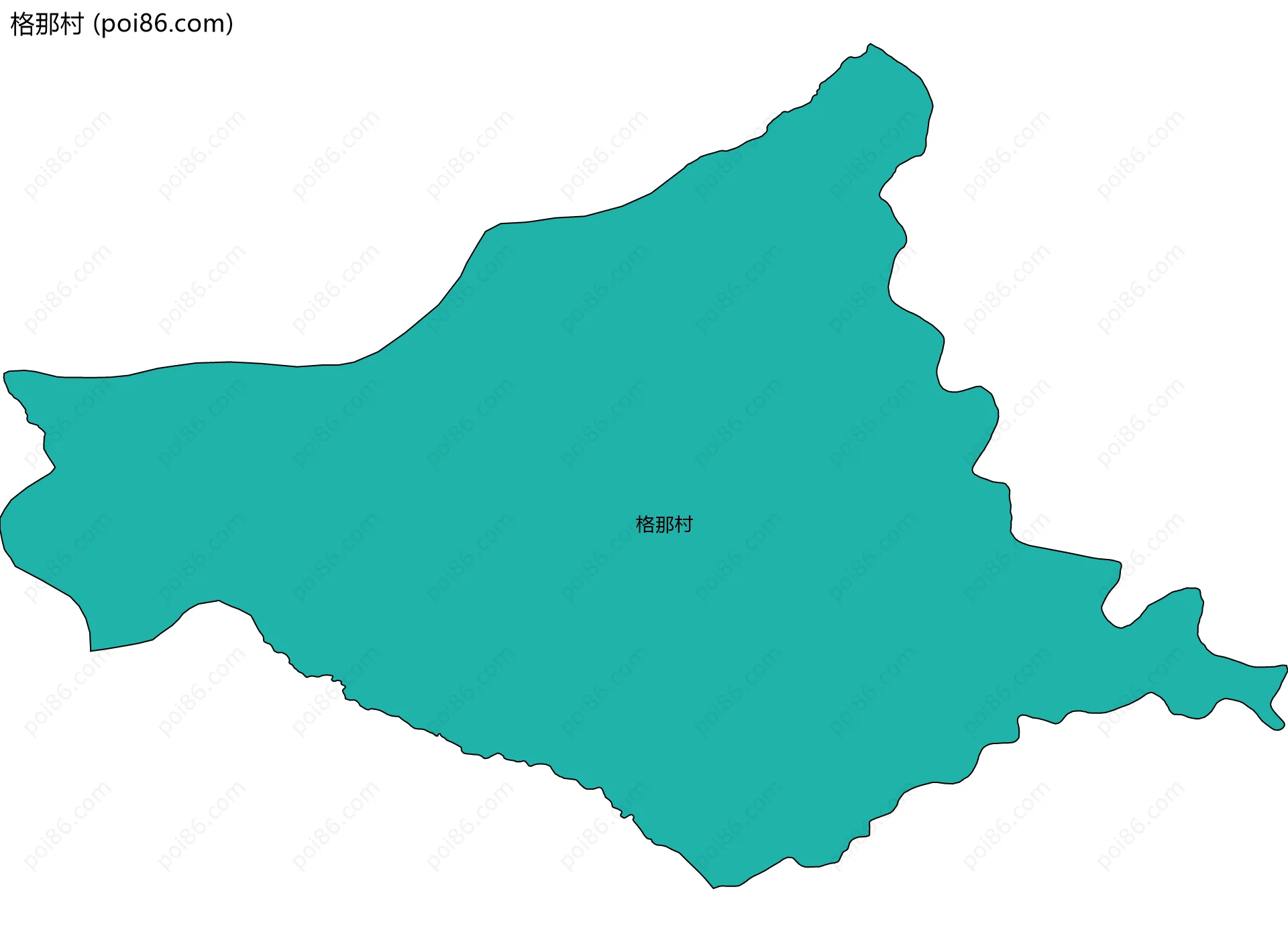 格那村边界地图