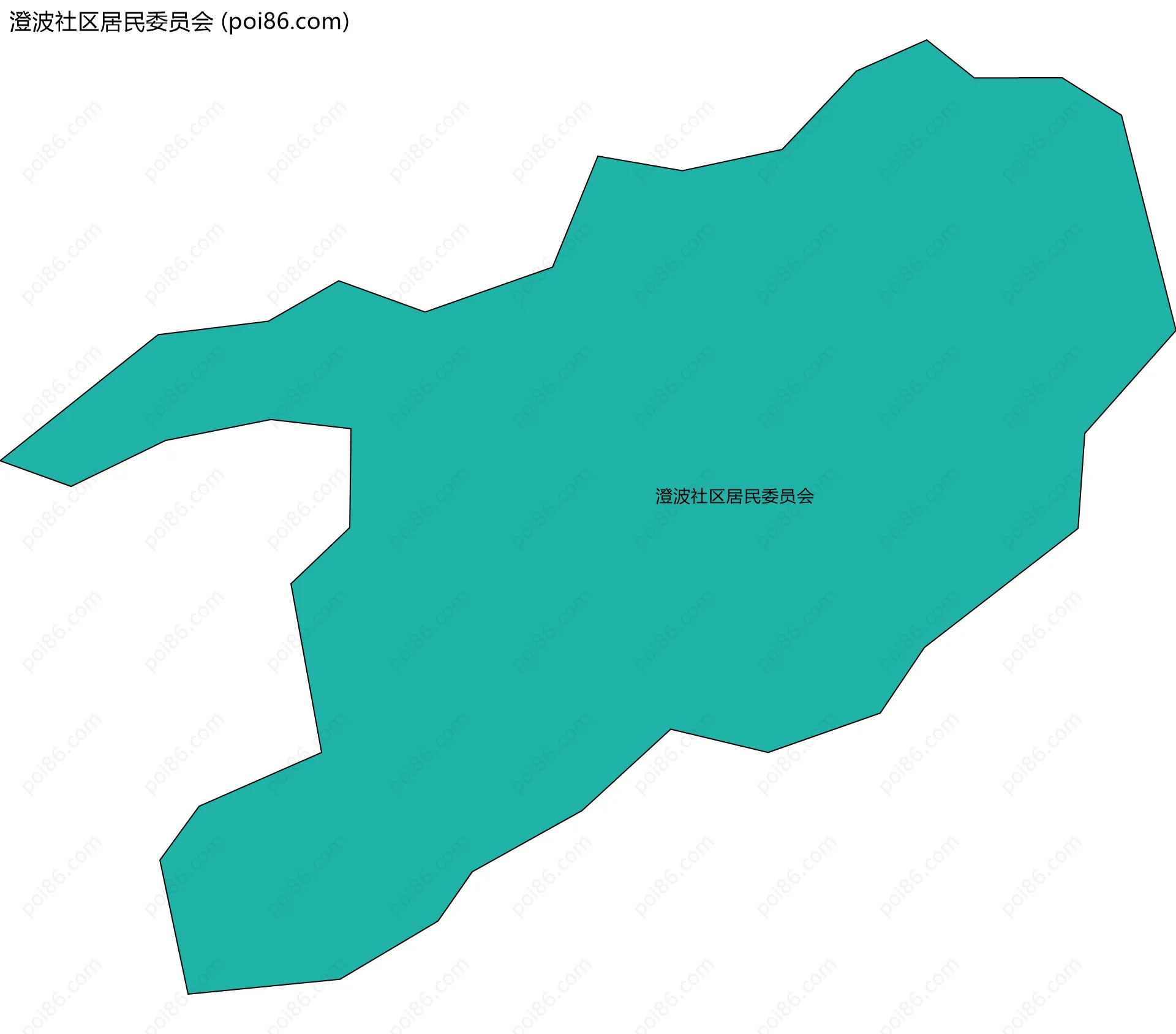 澄波社区居民委员会边界地图
