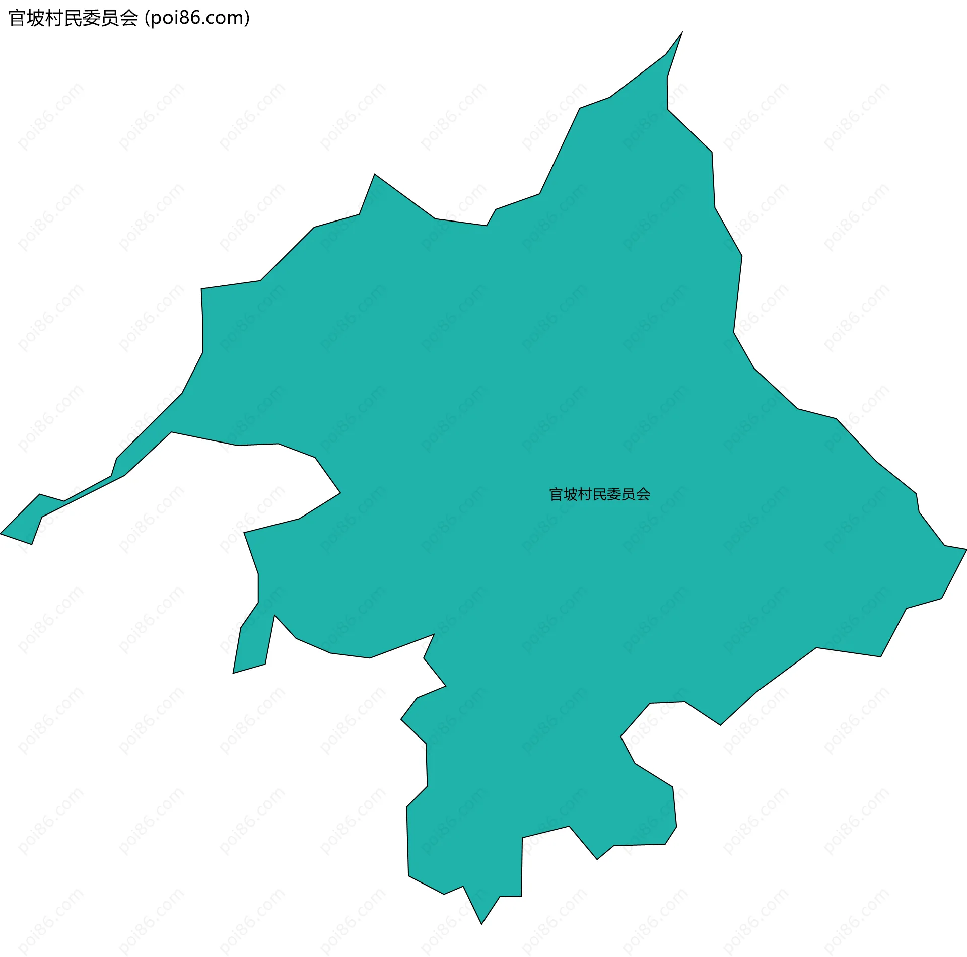 官坡村民委员会边界地图