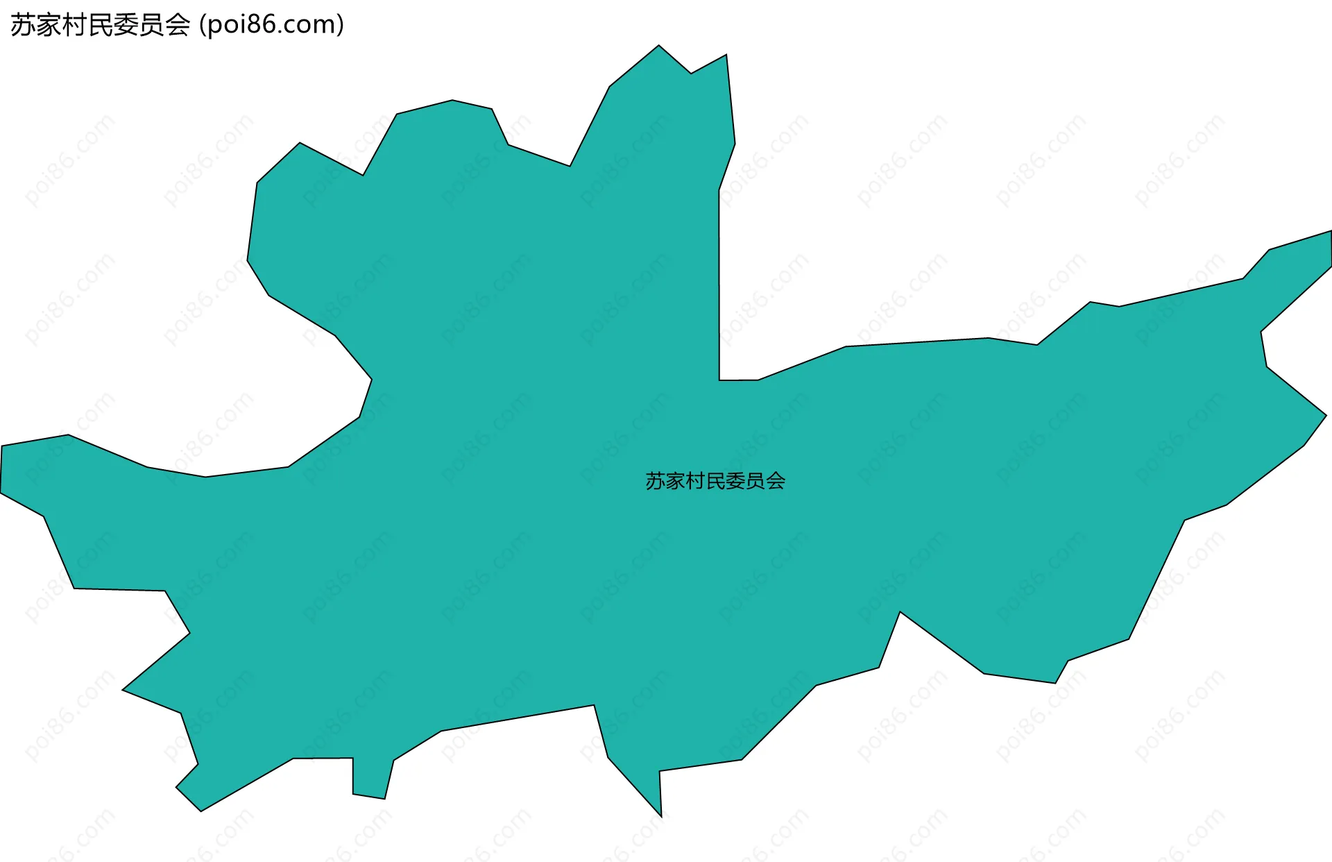苏家村民委员会边界地图