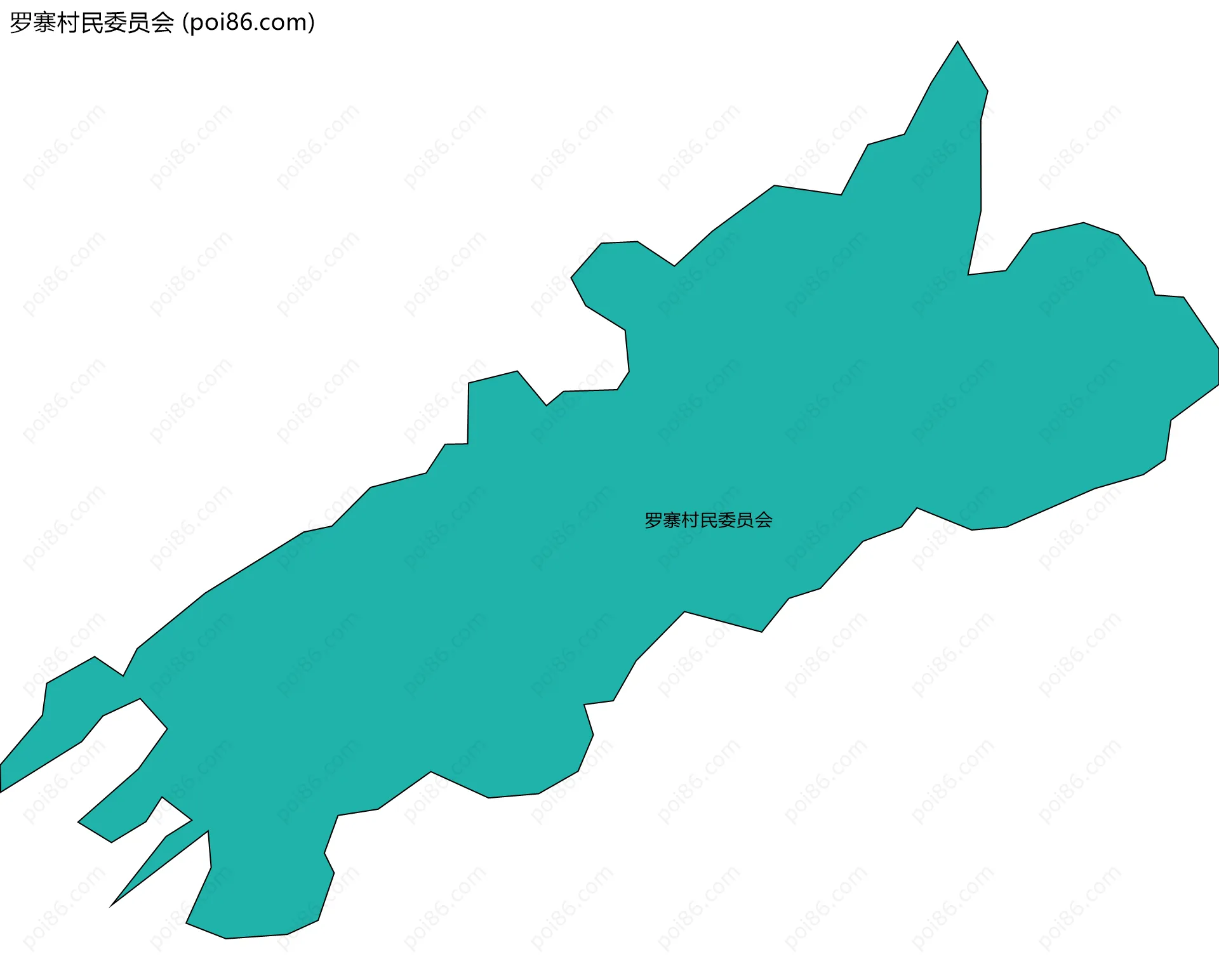 罗寨村民委员会边界地图