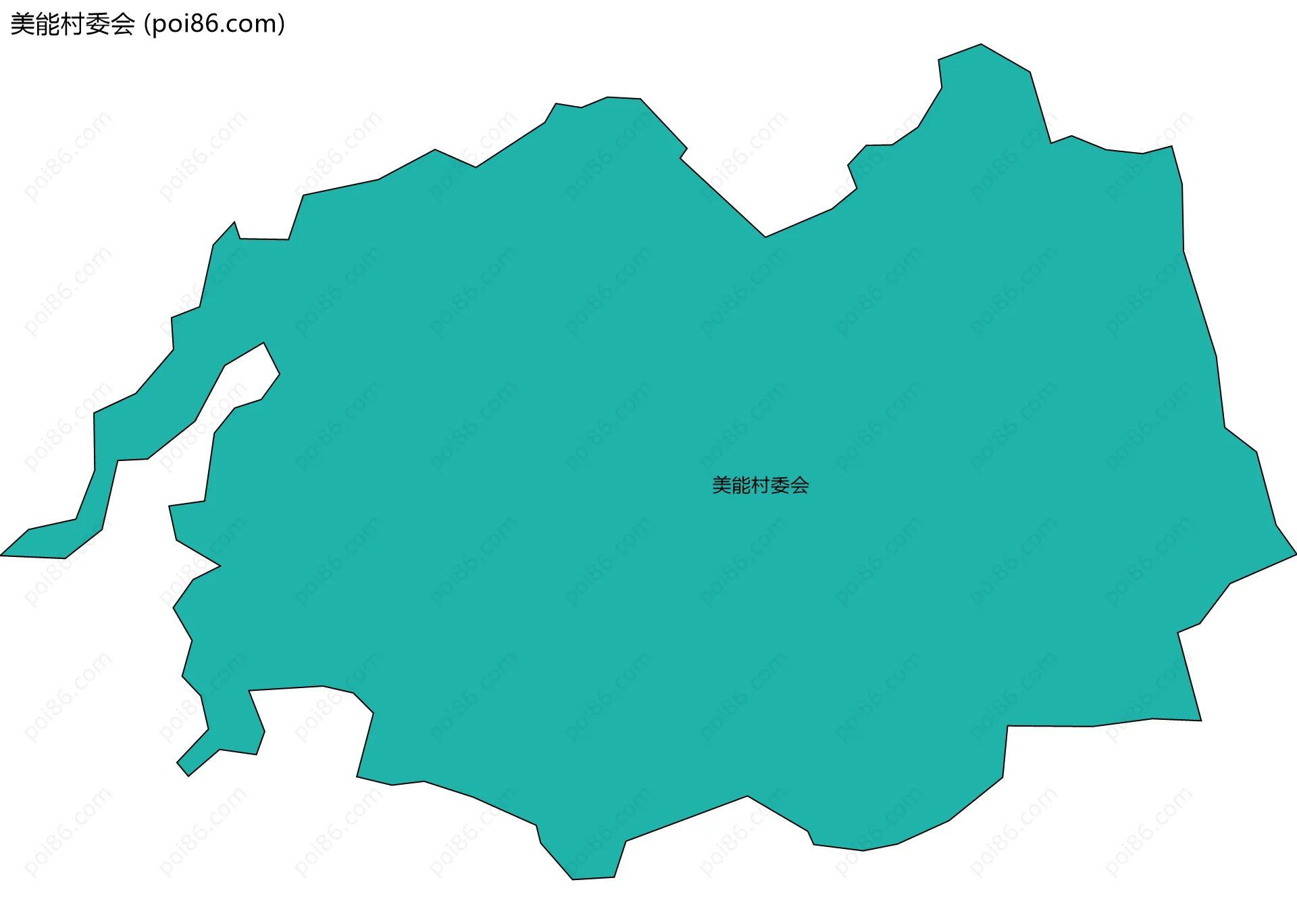 美能村委会边界地图