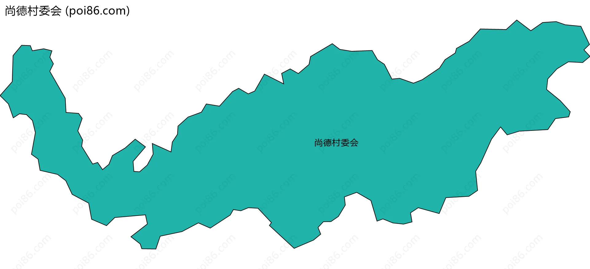 尚德村委会边界地图