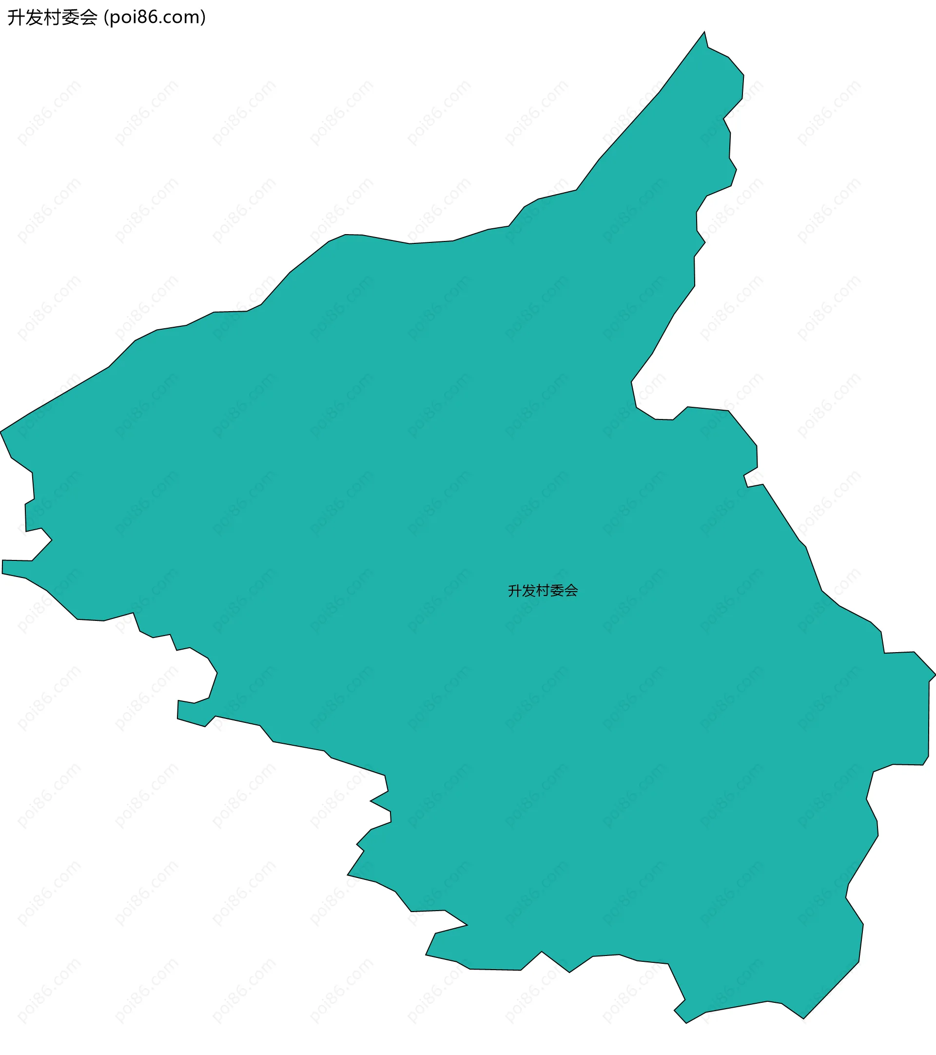 升发村委会边界地图