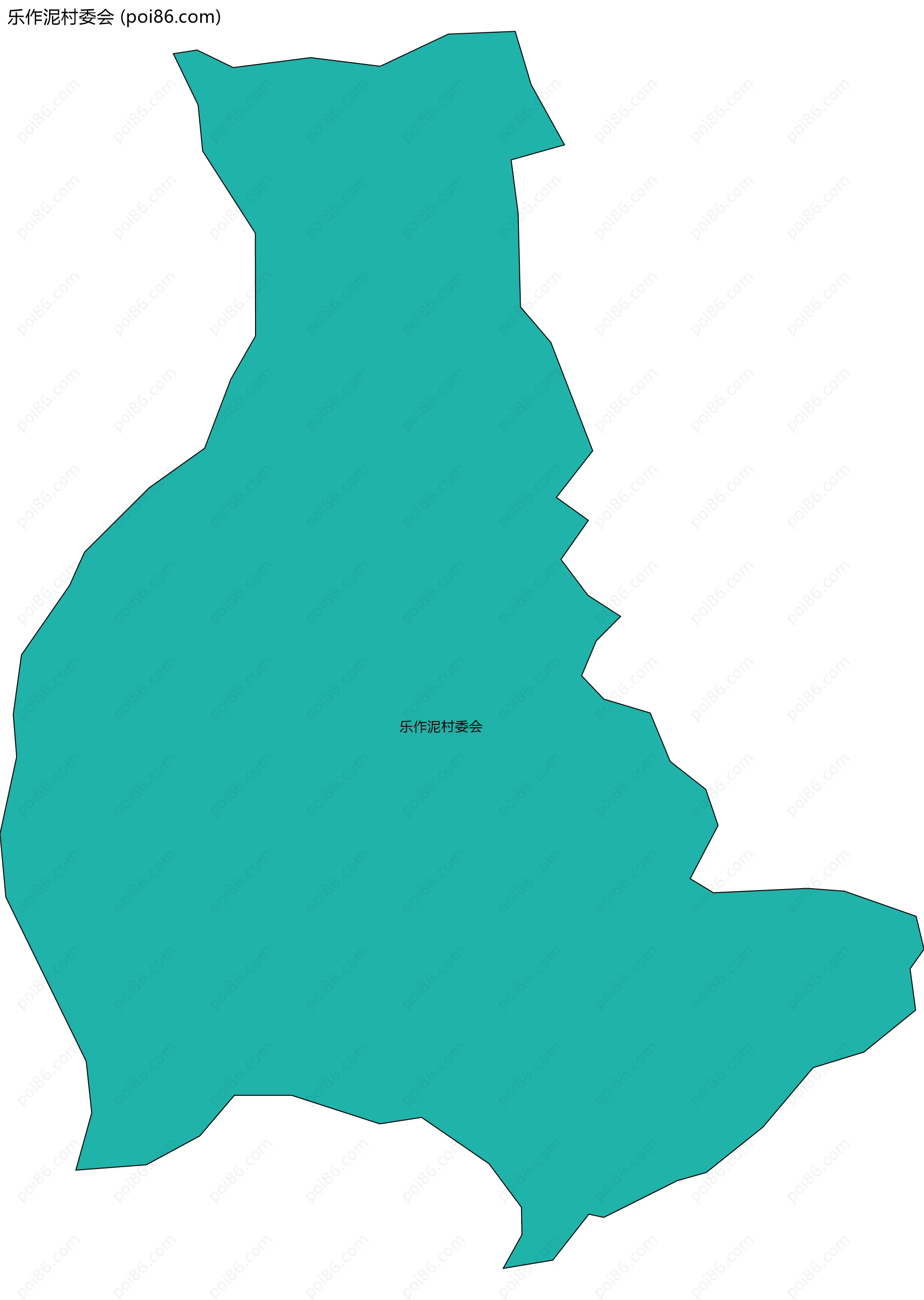 乐作泥村委会边界地图