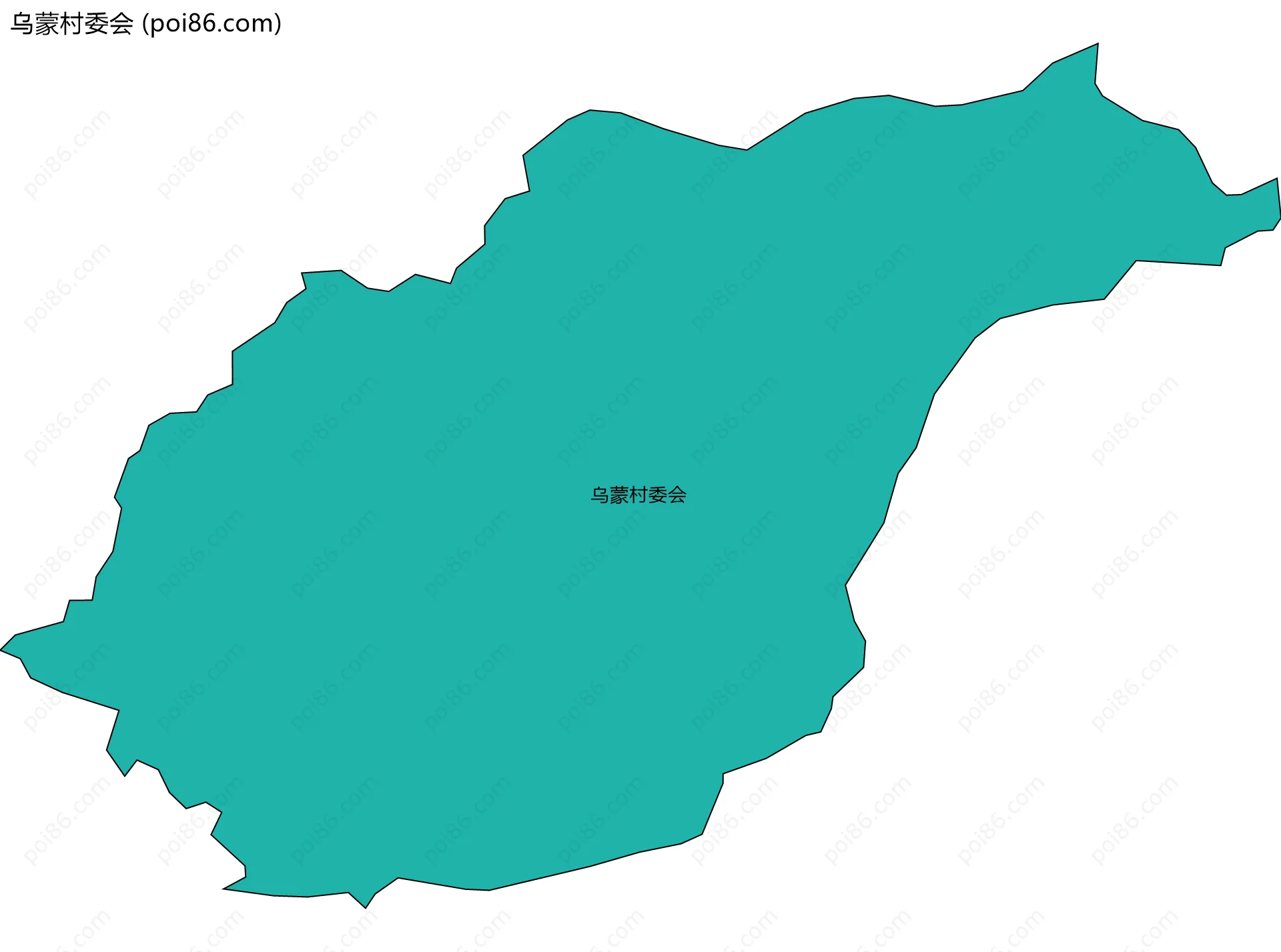 乌蒙村委会边界地图