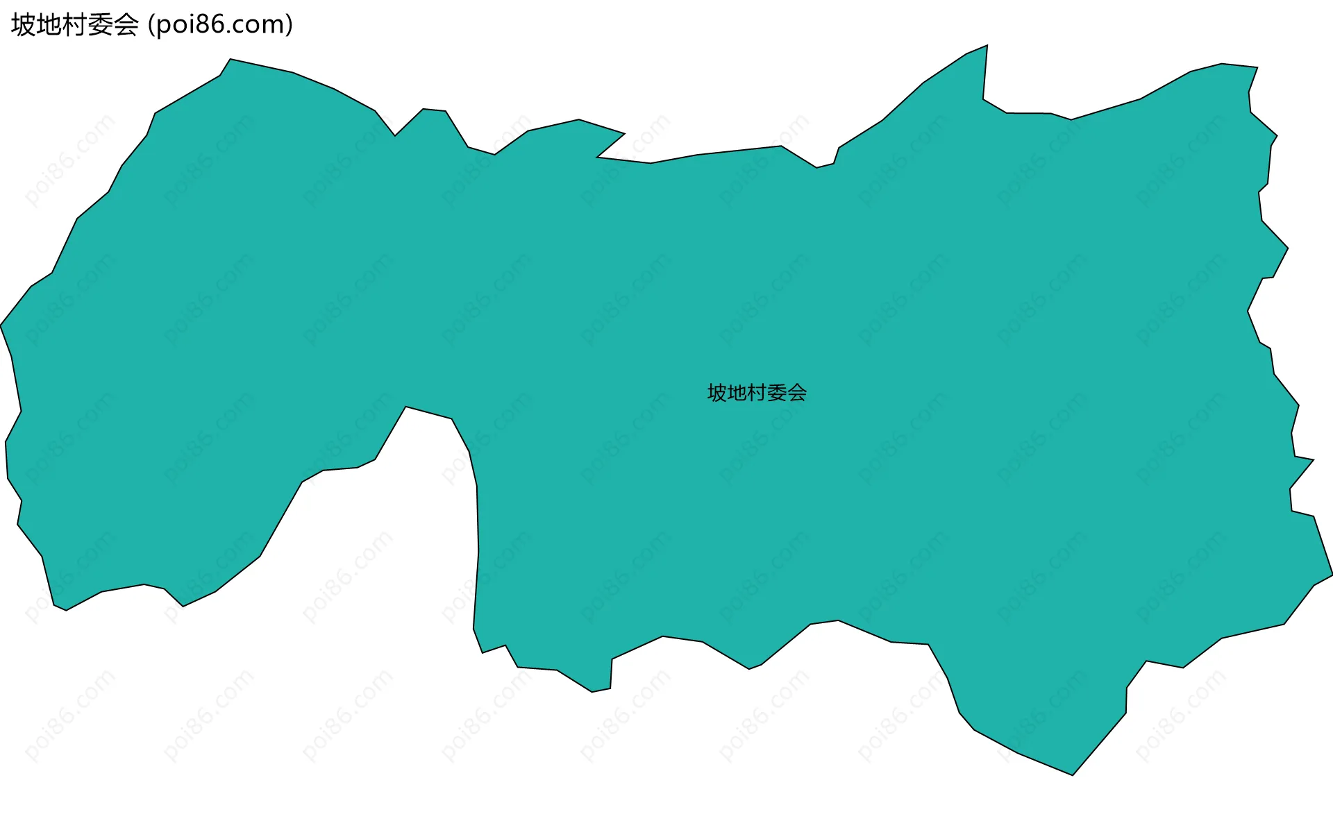 坡地村委会边界地图